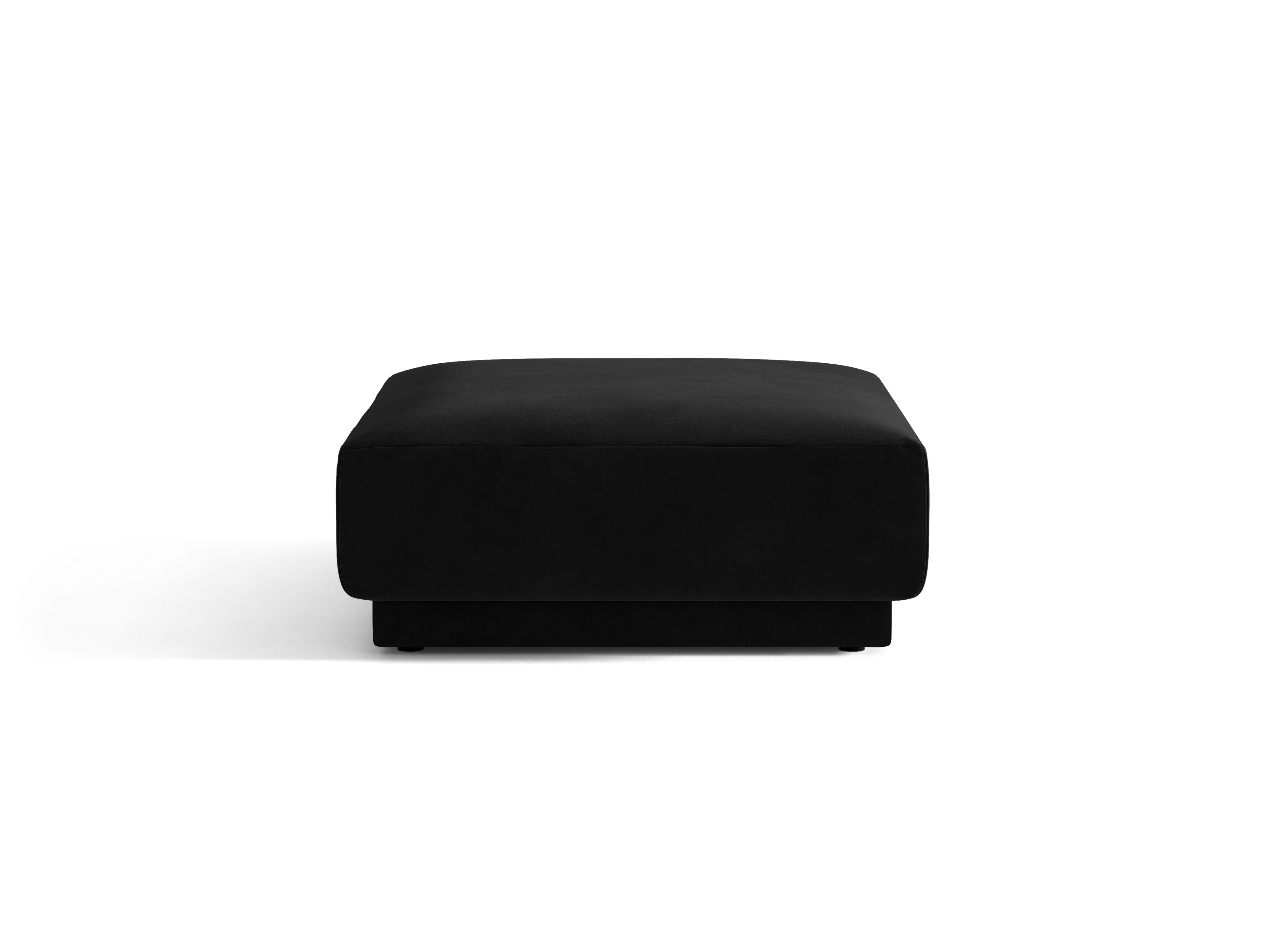 Velvety pouf miley black