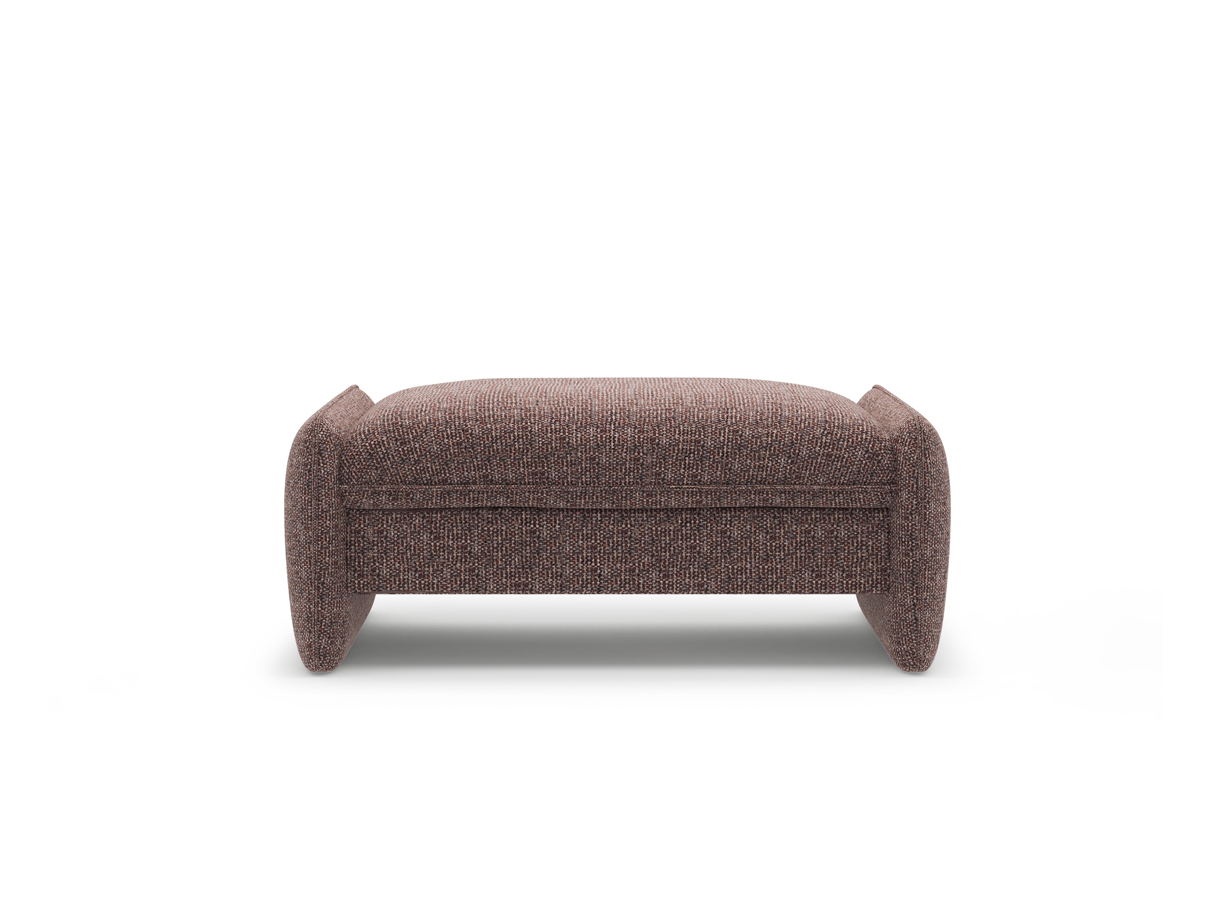 GEORGIA pouf in brown chenille