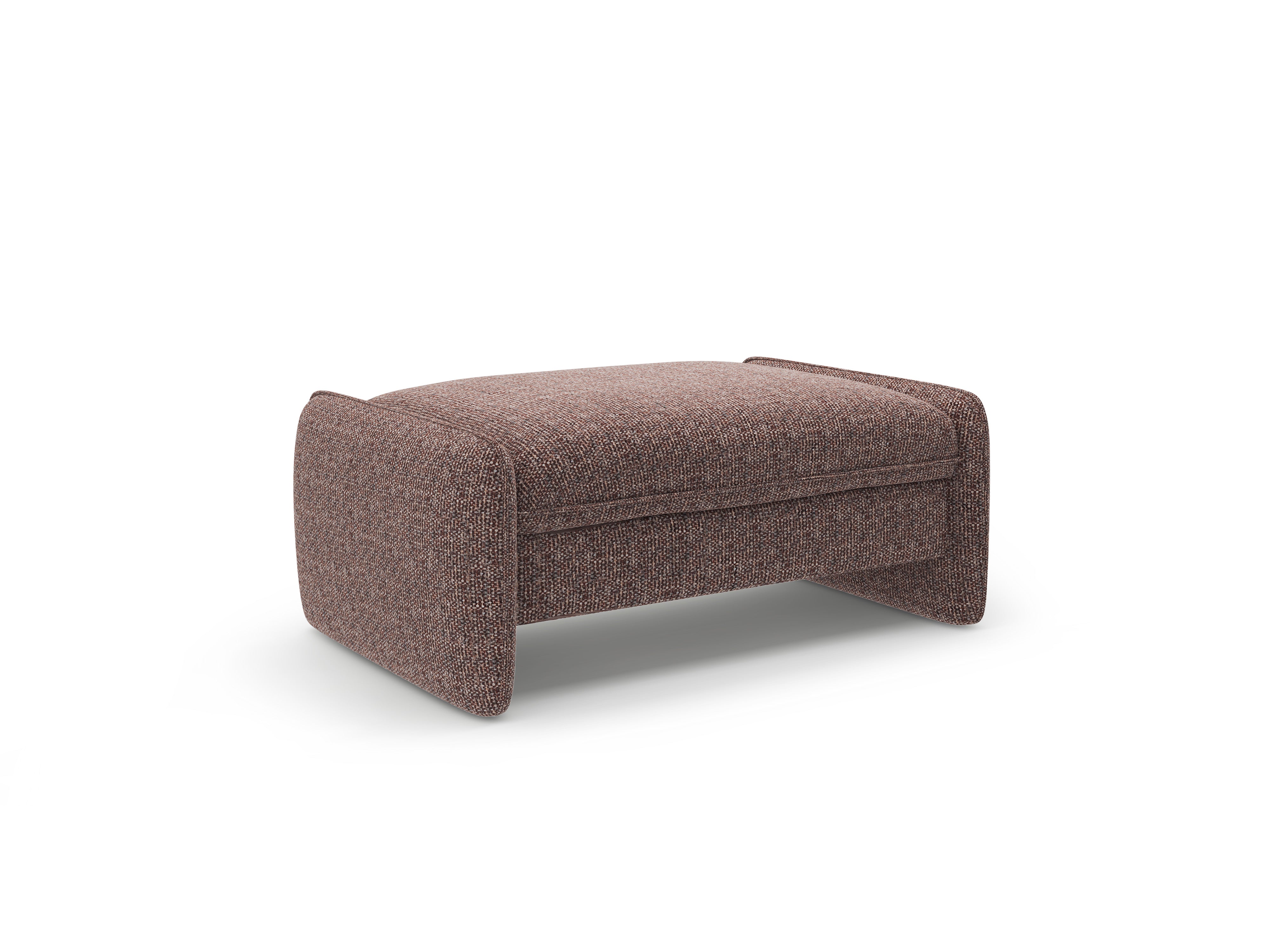 GEORGIA pouf in brown chenille