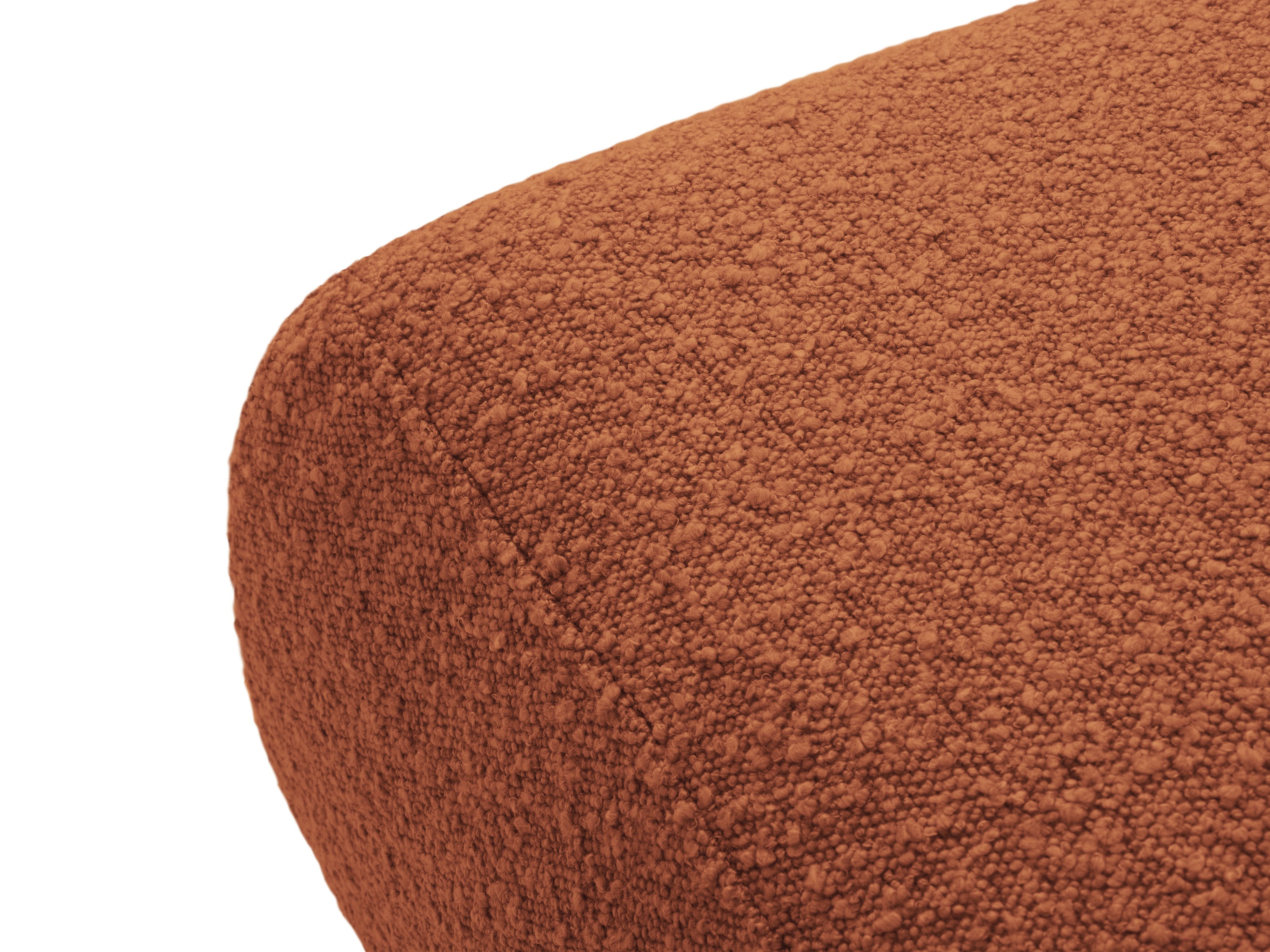 Puf w tkaninie boucle MOLINO terracotta Micadoni Eye on Design