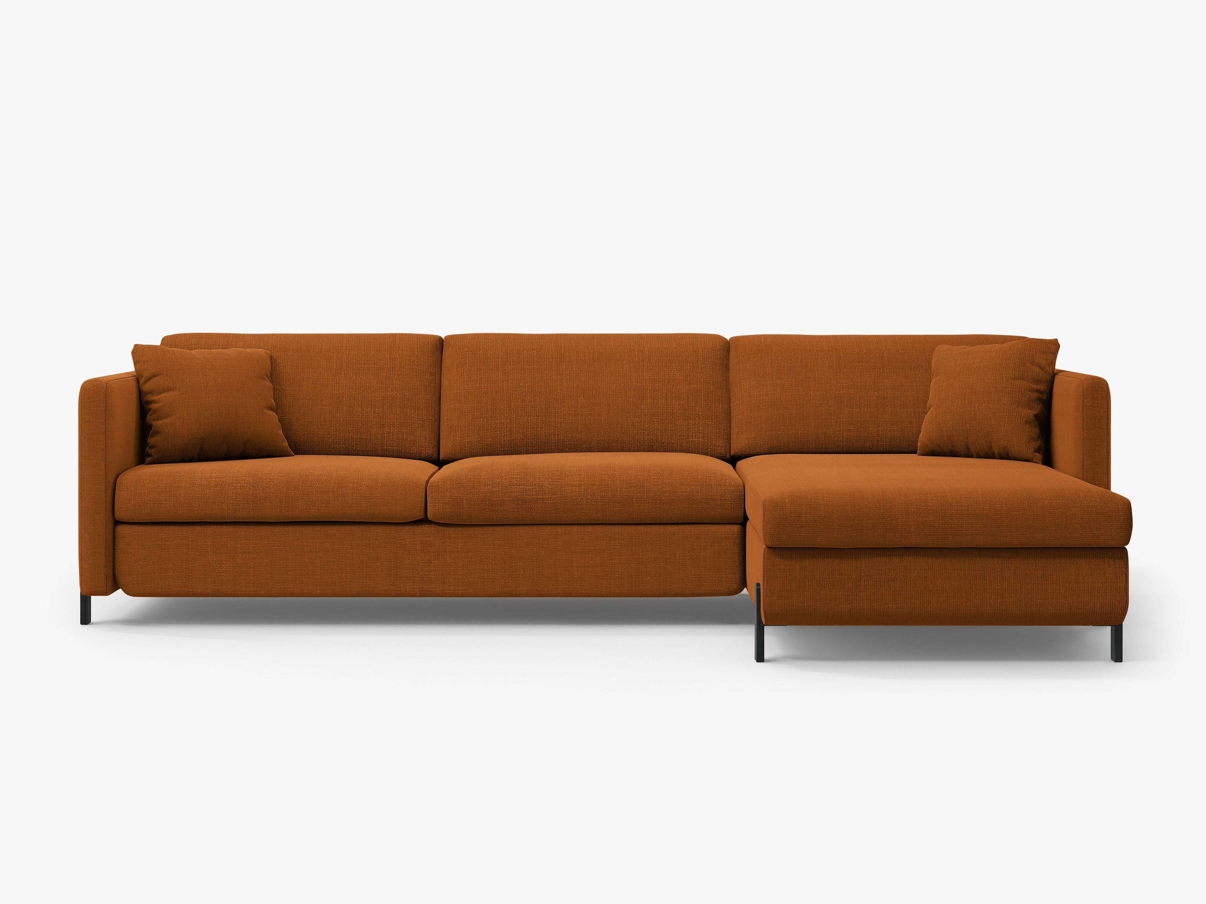 Rechte Ecksofa mit Bettfunktion und Box, "Gloria", 5 Sitze, Ziegel, 280x170x80
In Europa gemacht