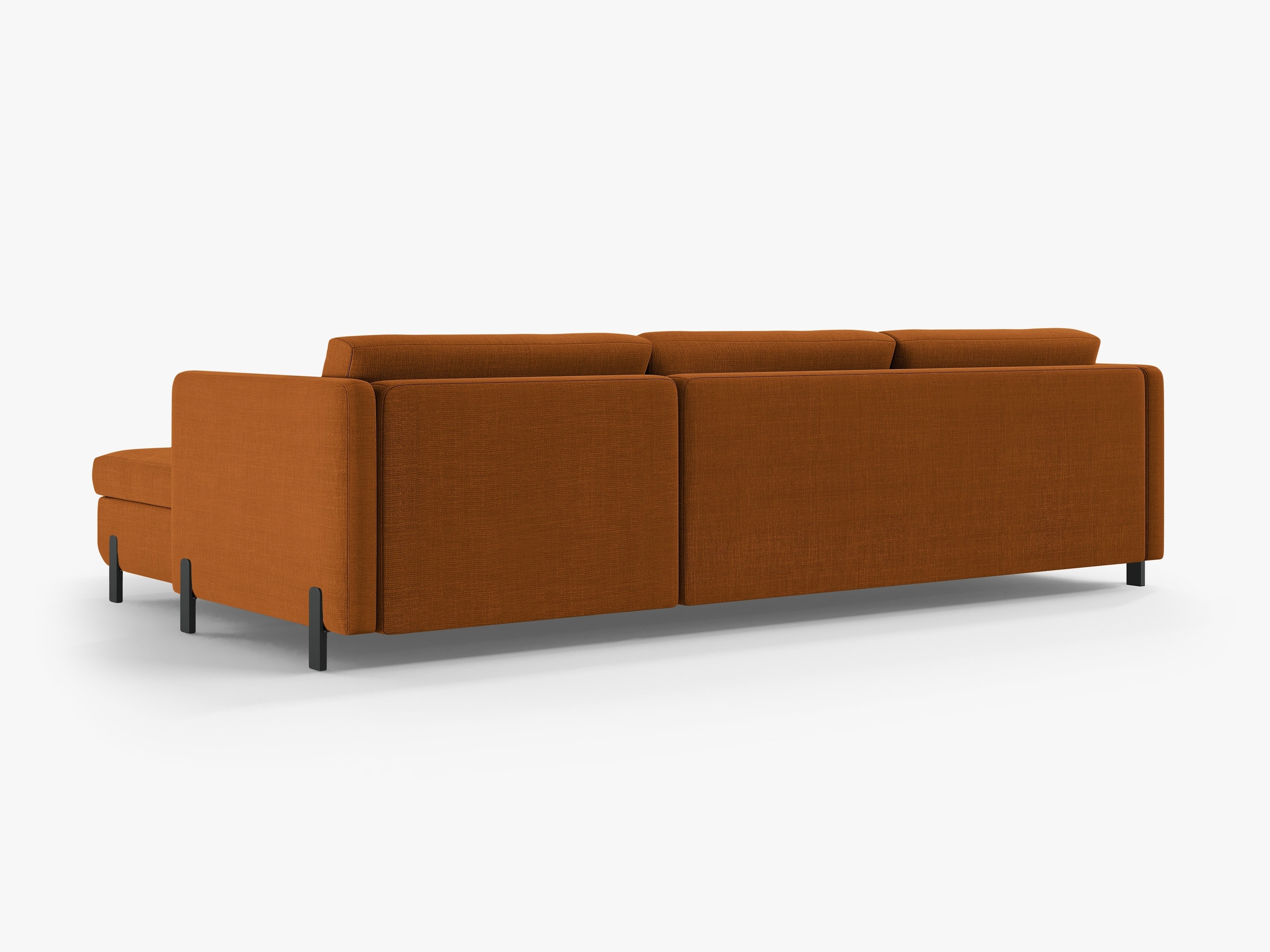 Rechte Ecksofa mit Bettfunktion und Box, "Gloria", 5 Sitze, Ziegel, 280x170x80
In Europa gemacht