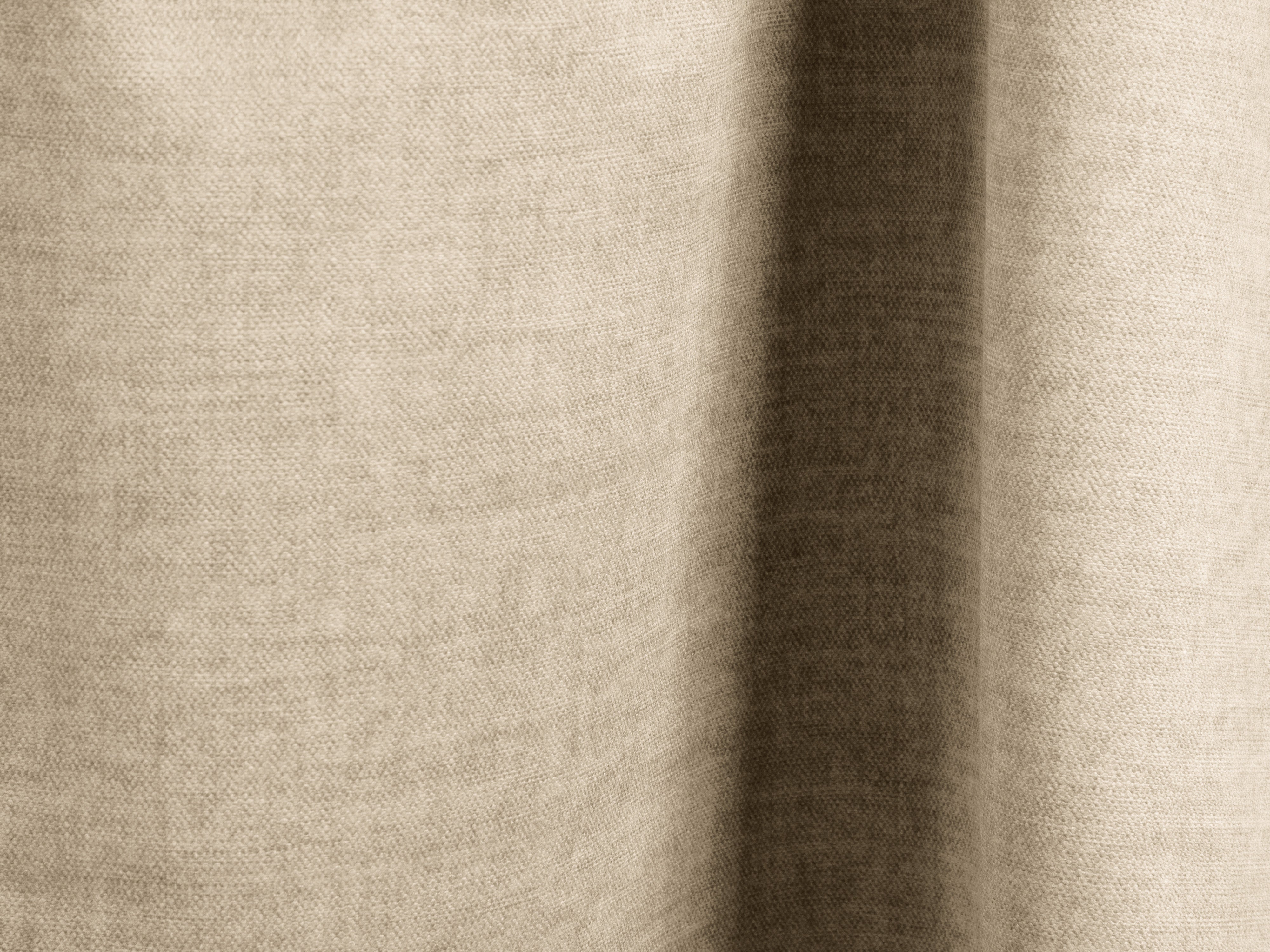 RECHTEN -SANDEL VELVET -Ecke mit Schlaffunktion Ella Light Beige