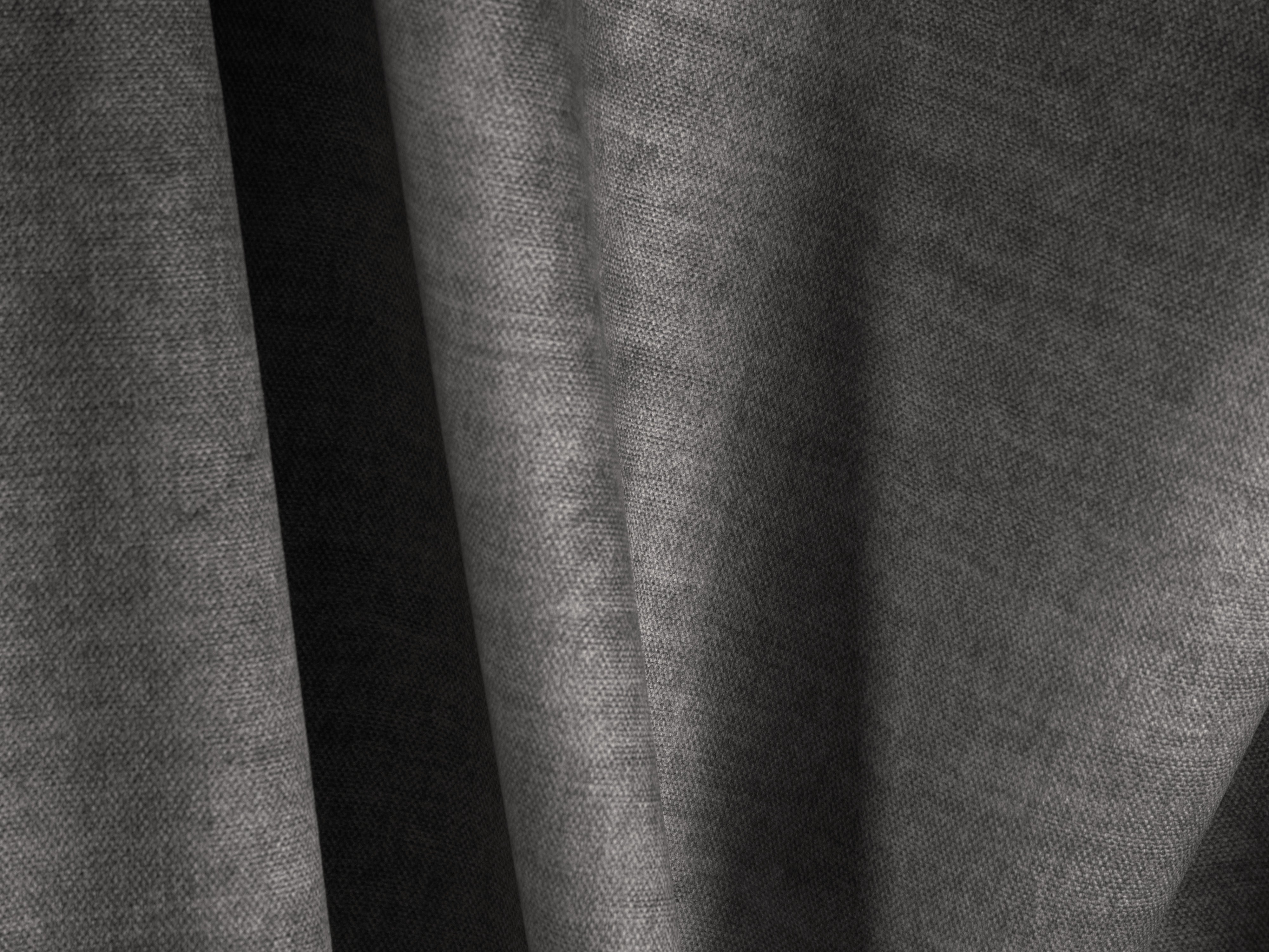 Right-facing velvet corner sofa with sleeping function MARTINA gray