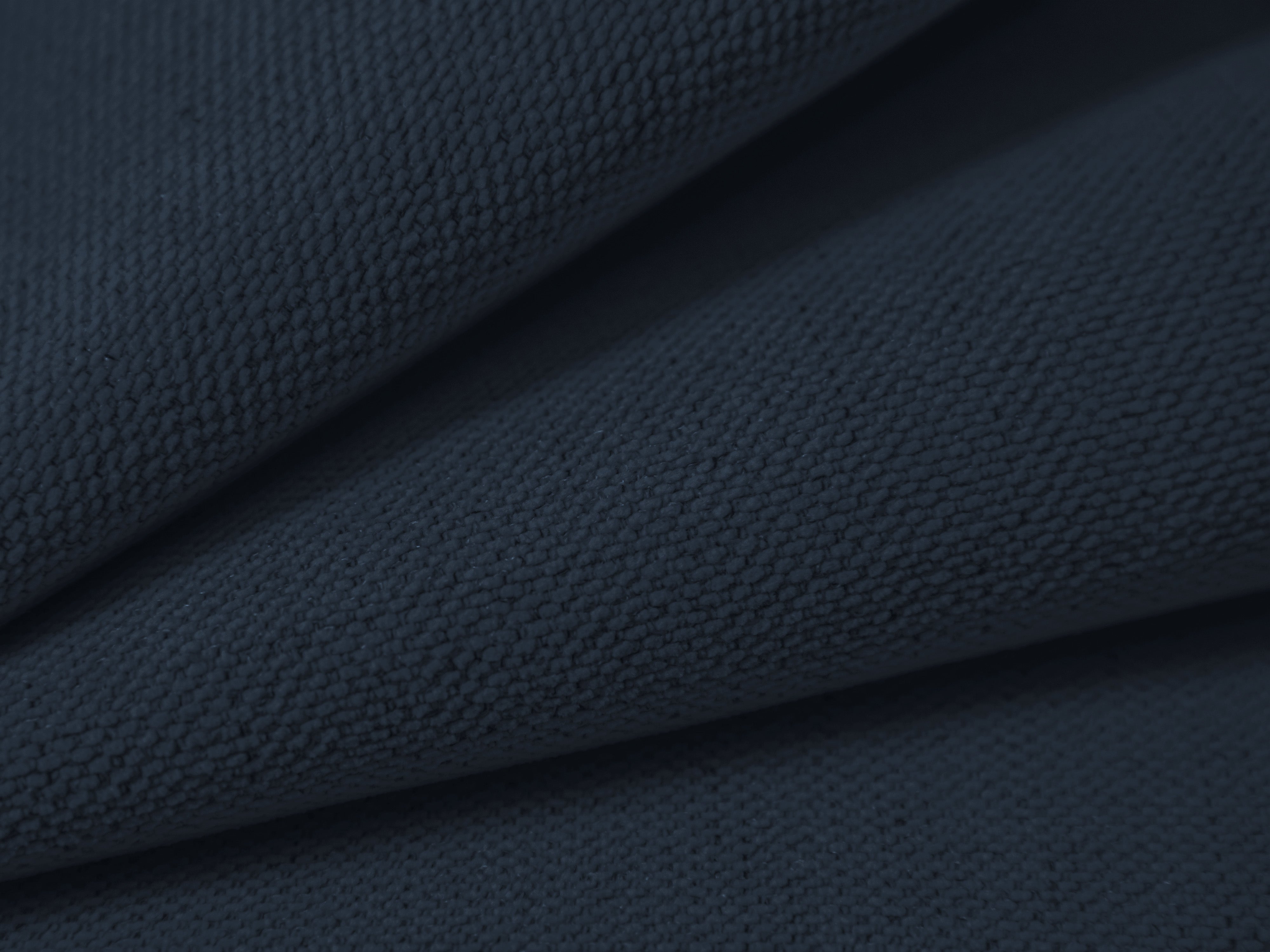 Right-facing 3-seater sofa bed VICTOR royal blue chenille