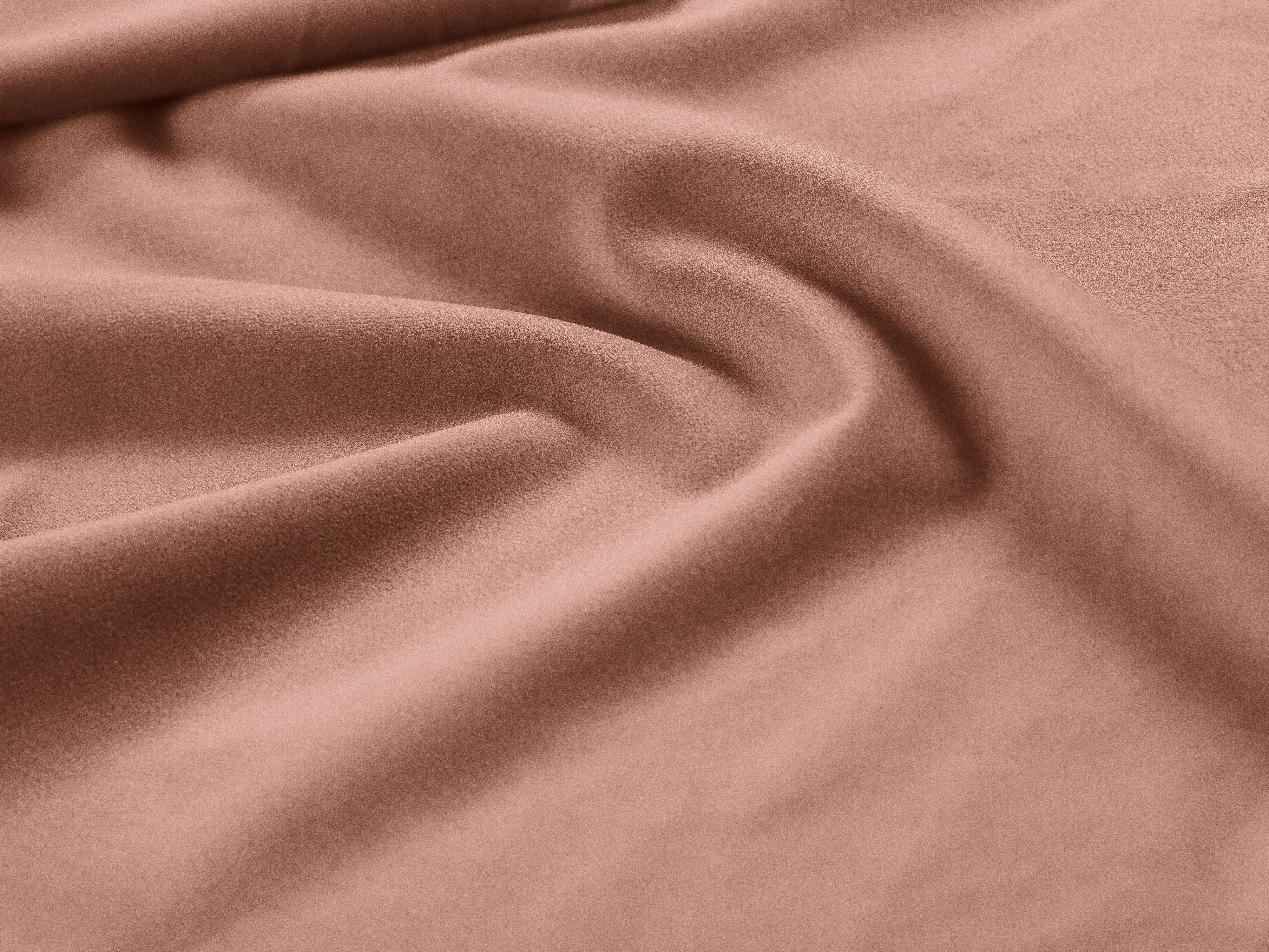 Pink Velvet Right-Hand Corner Sofa Bed PUMA