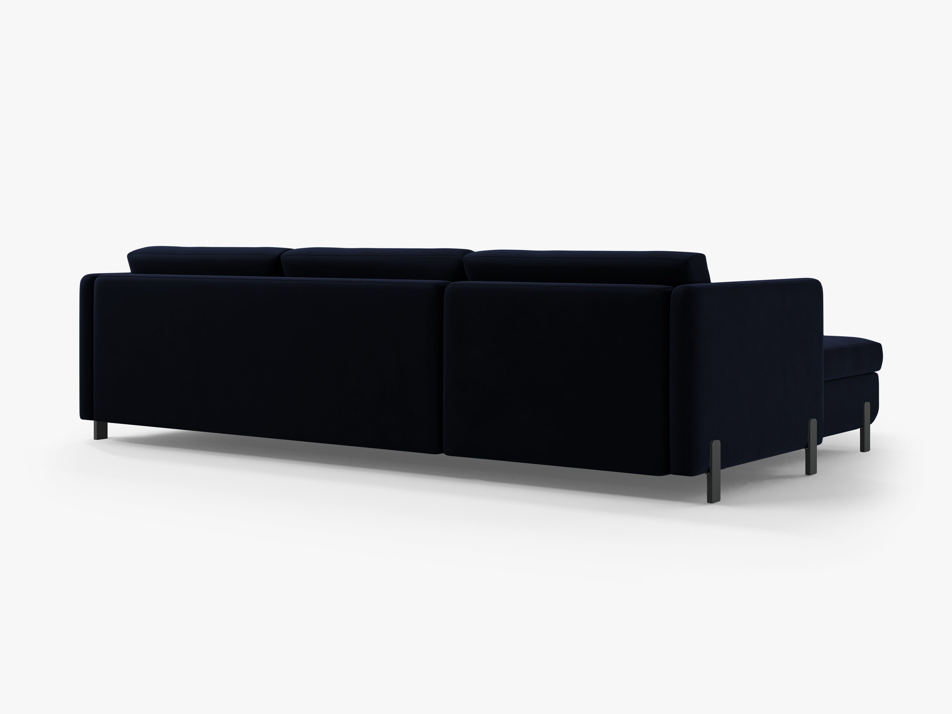 Samtrechter Ecksofa mit Bettfunktion, "Gloria", 4 Sitze, Royal Blue, 260x170x80
In Europa gemacht