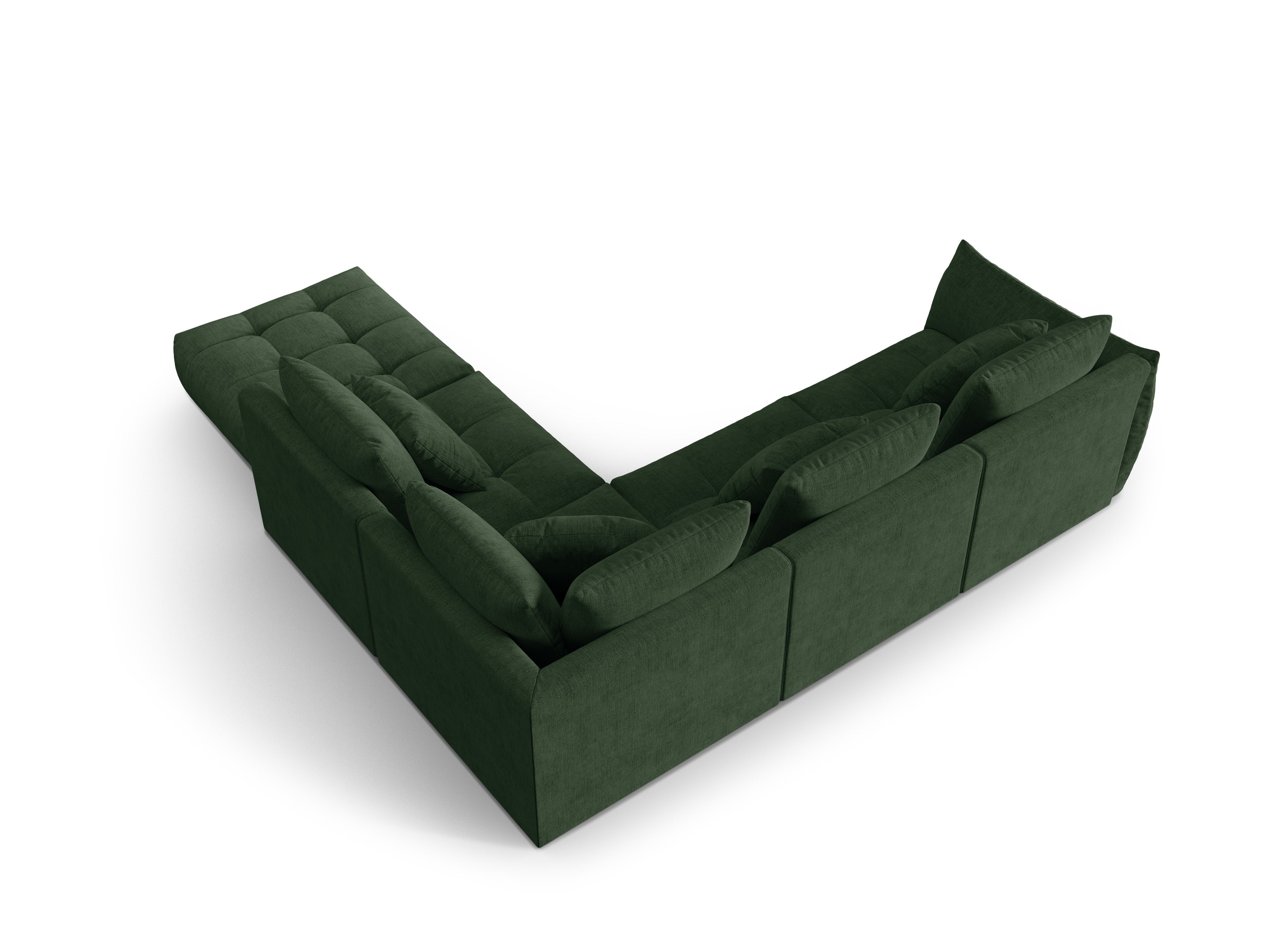 Modularer rechter Ecksofa, "Bloom", 4 Sitze, Moss Green, 316x310x95
In Europa gemacht