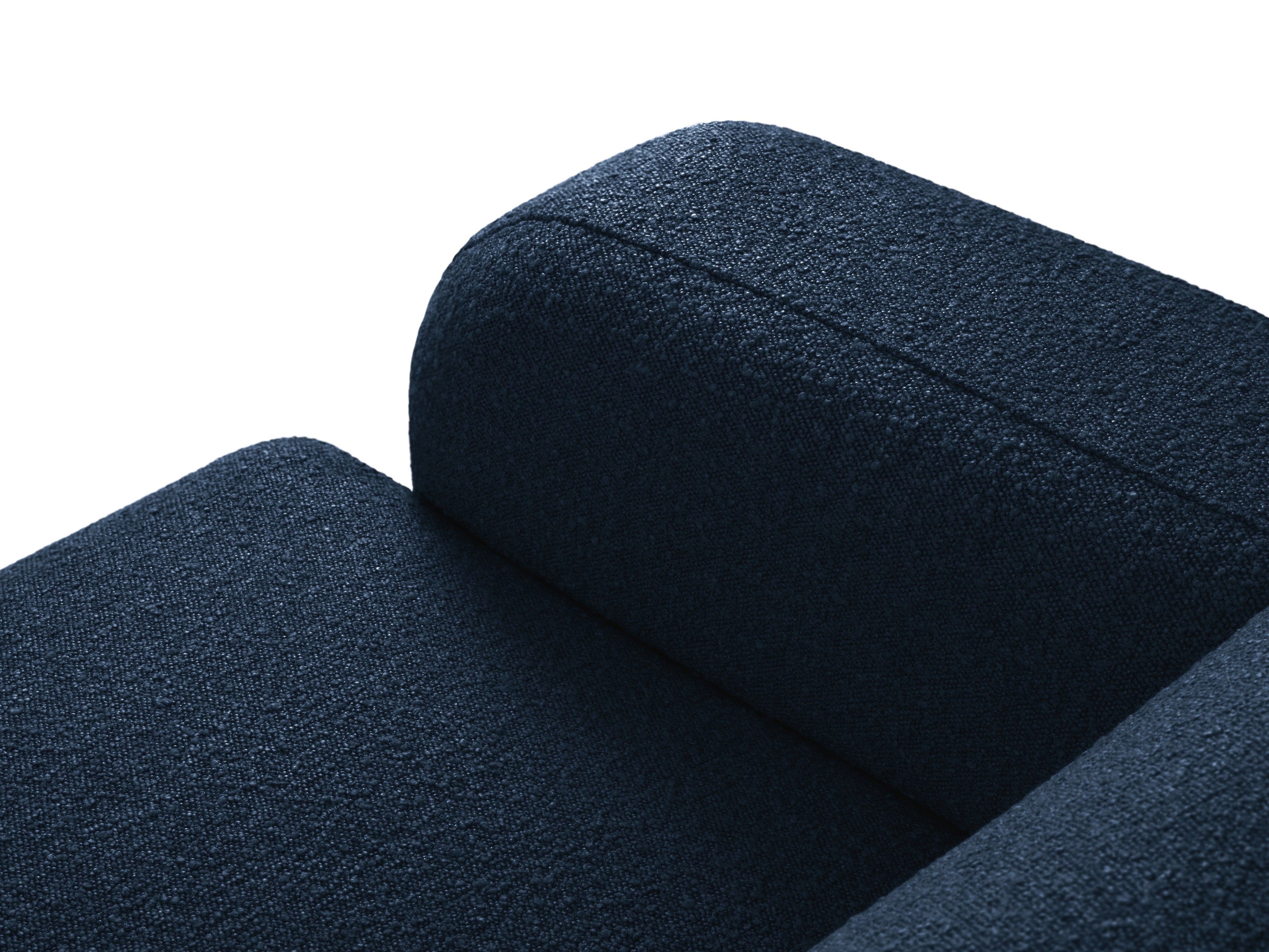Narożnik w tkaninie boucle prawostronny MOLINO granatowy Micadoni Eye on Design
