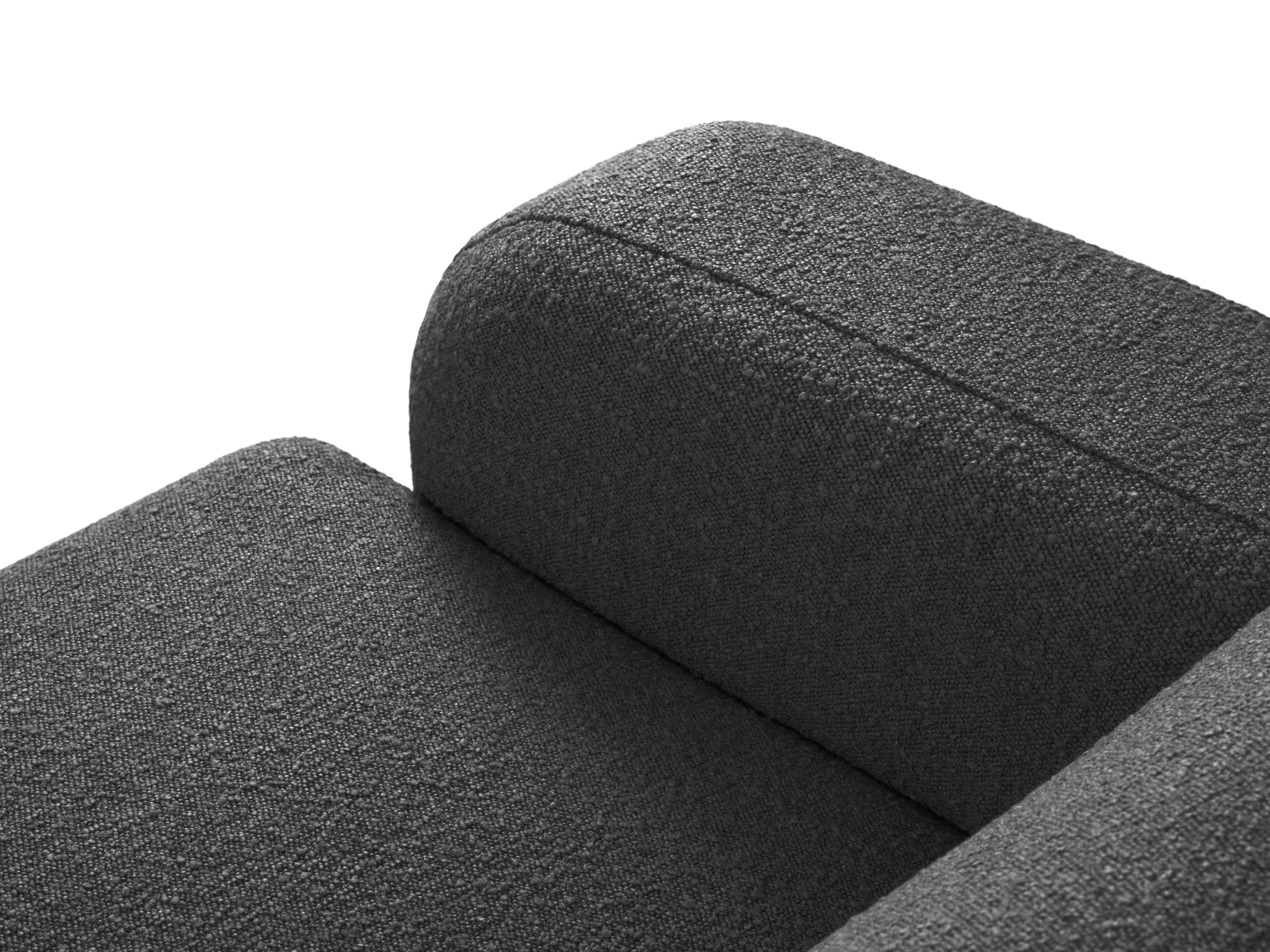 Narożnik w tkaninie boucle prawostronny MOLINO ciemnoszary Micadoni Eye on Design