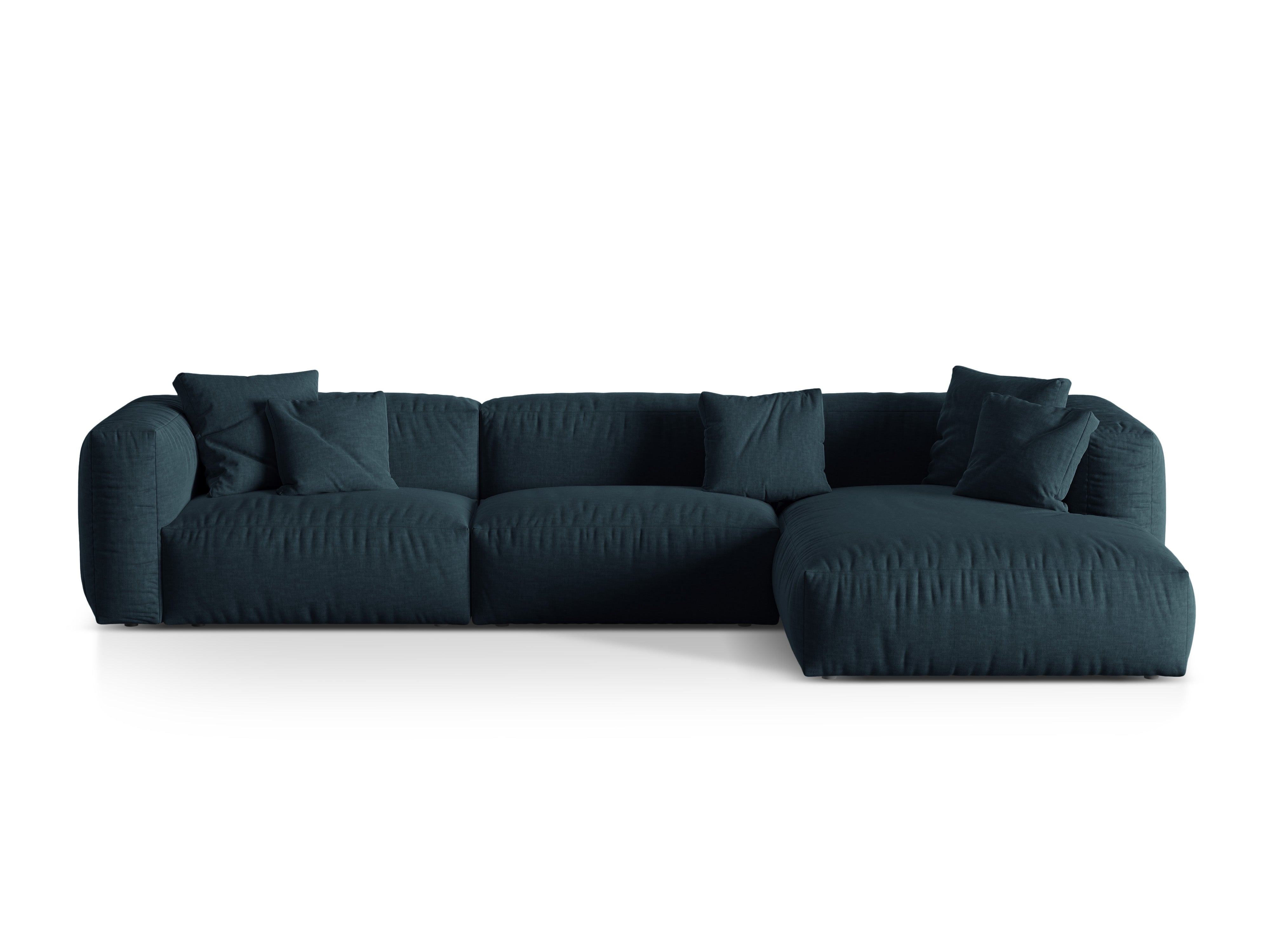 Rechtsseitige Ecke von 3-Personen Martin Blue Denim