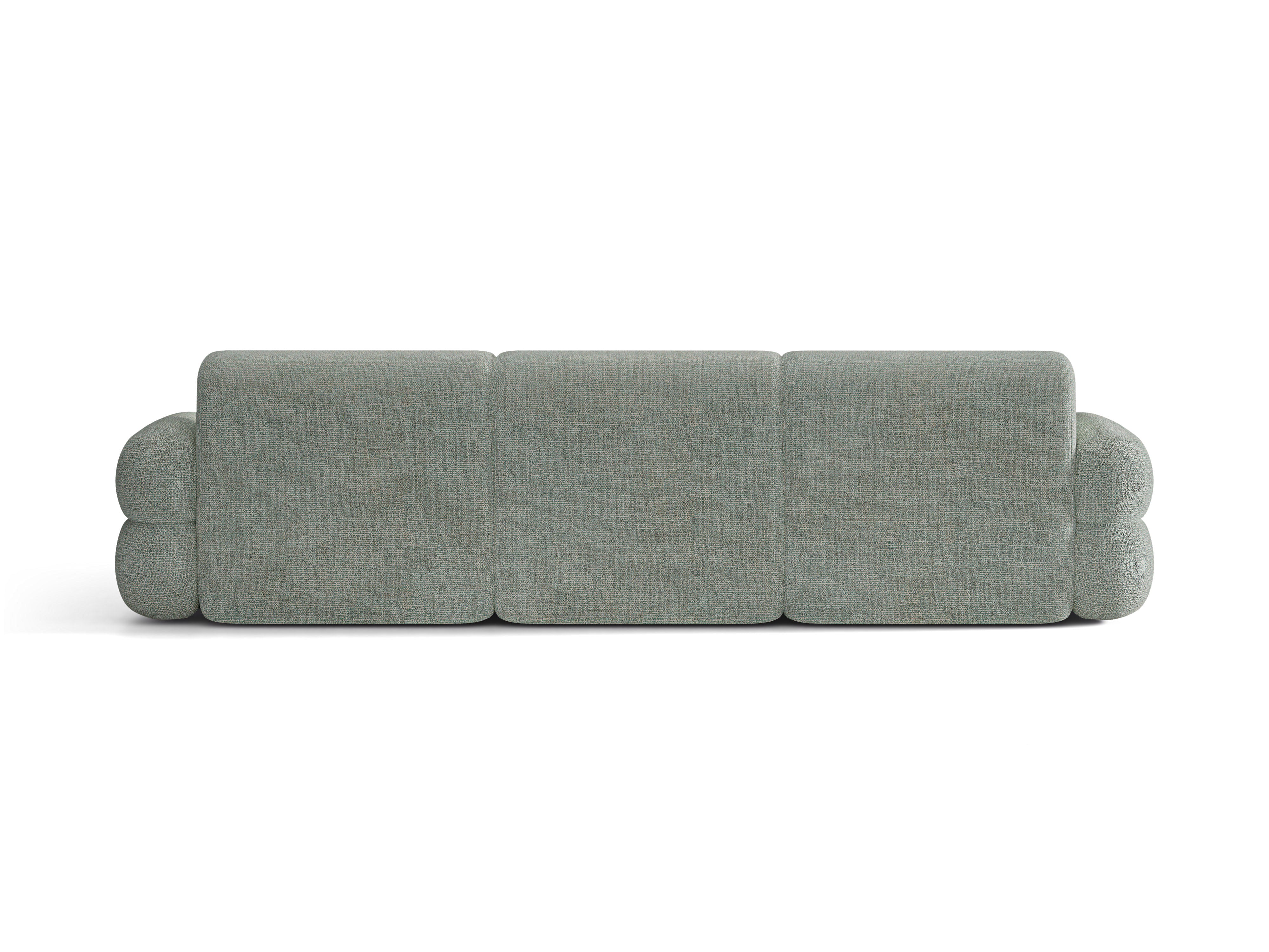 Right-facing corner sofa NEO in blue mélange