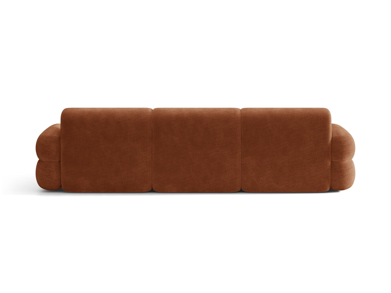 Right-facing corner sofa NEO brick chenille