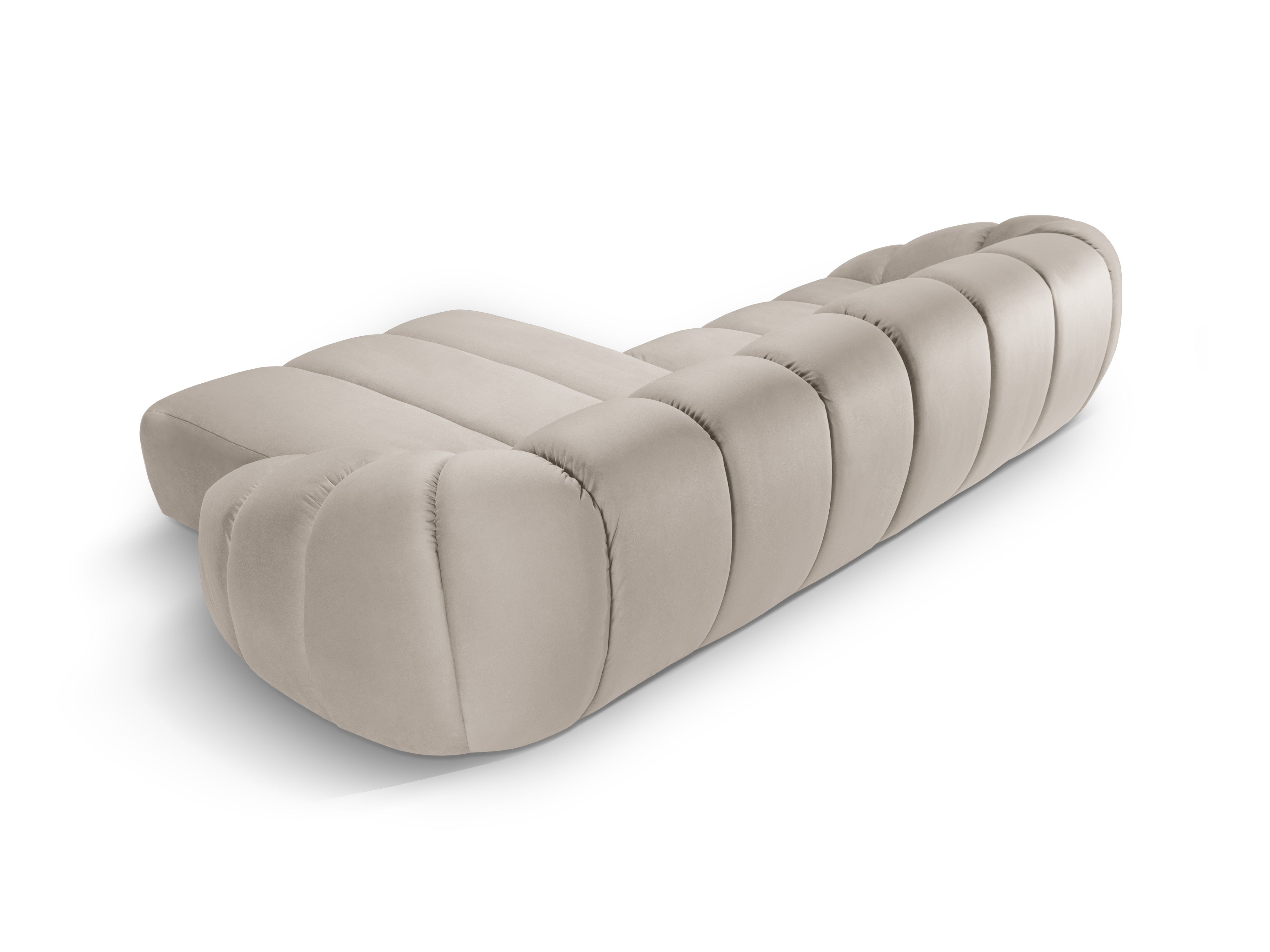 Velvet Right Corner Sofa, "Diana", 4 Sitze, Beige, 334x182x72
In Europa gemacht