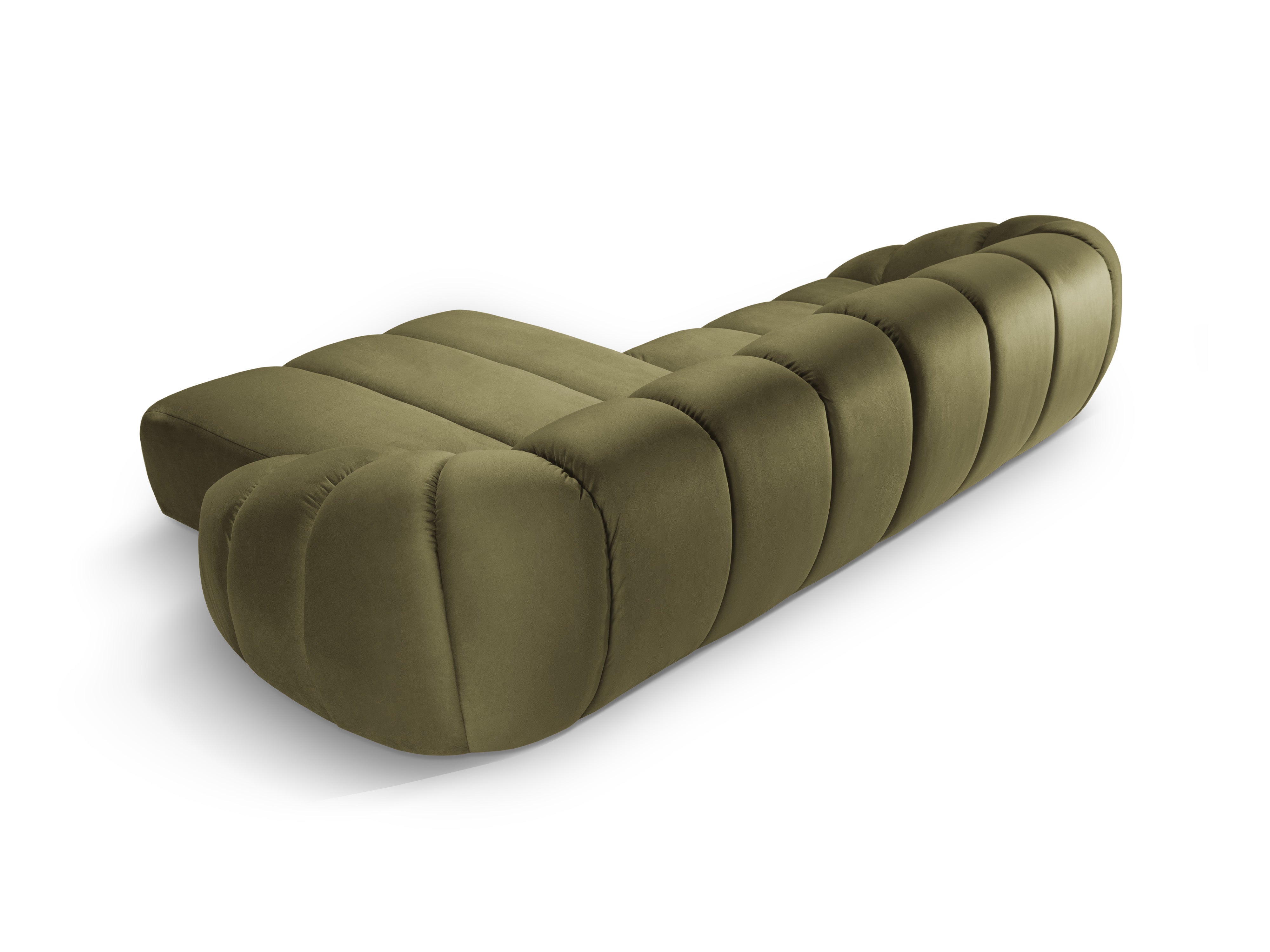 Samtrechte Ecksofa, "Diana", 4 Sitze, Grün, 334x182x72
In Europa gemacht