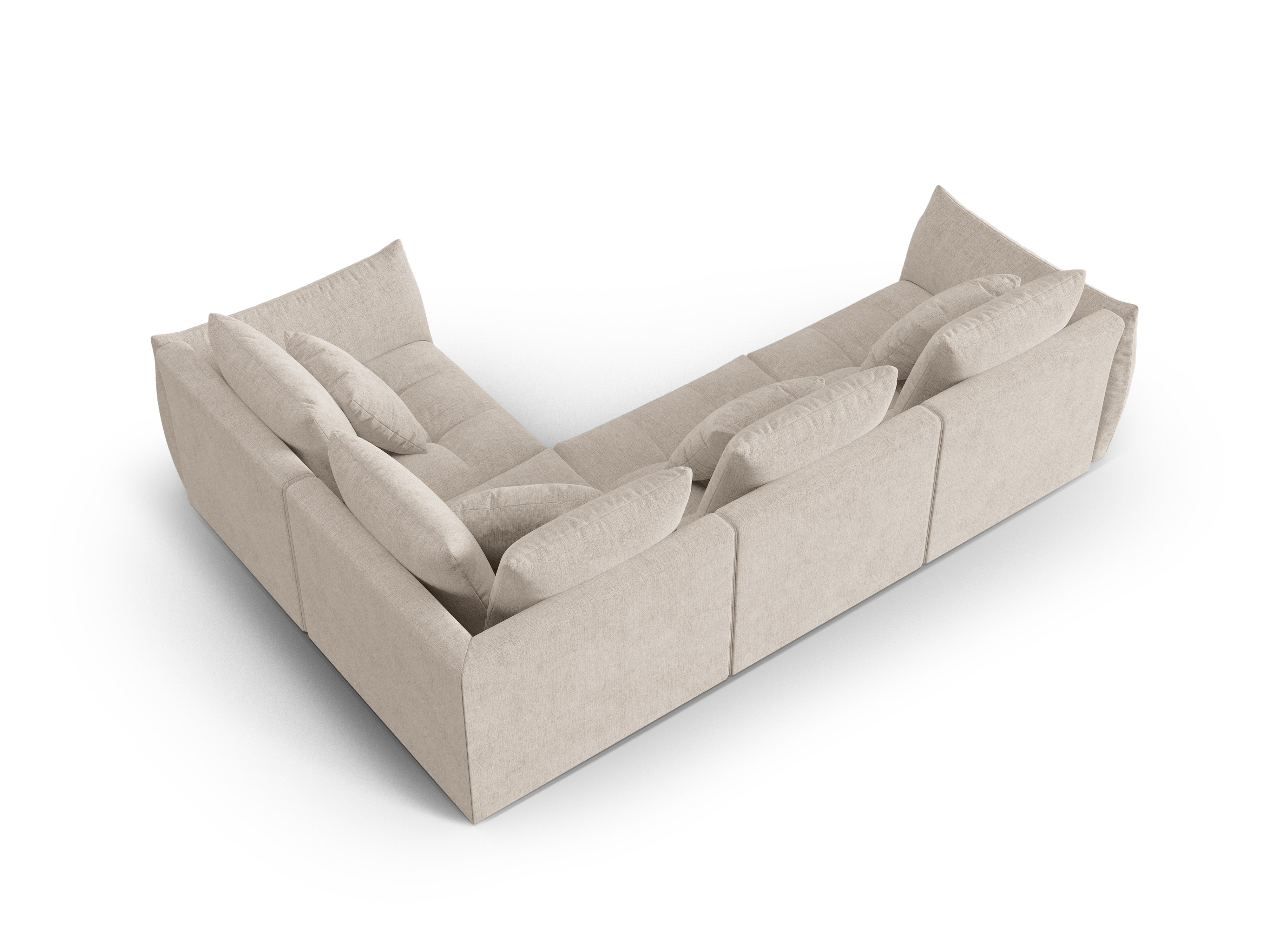 Modular Right Corner Sofa, "Bloom", 3 Seats, Dark Beige, 316x216x95
Made in Europe
