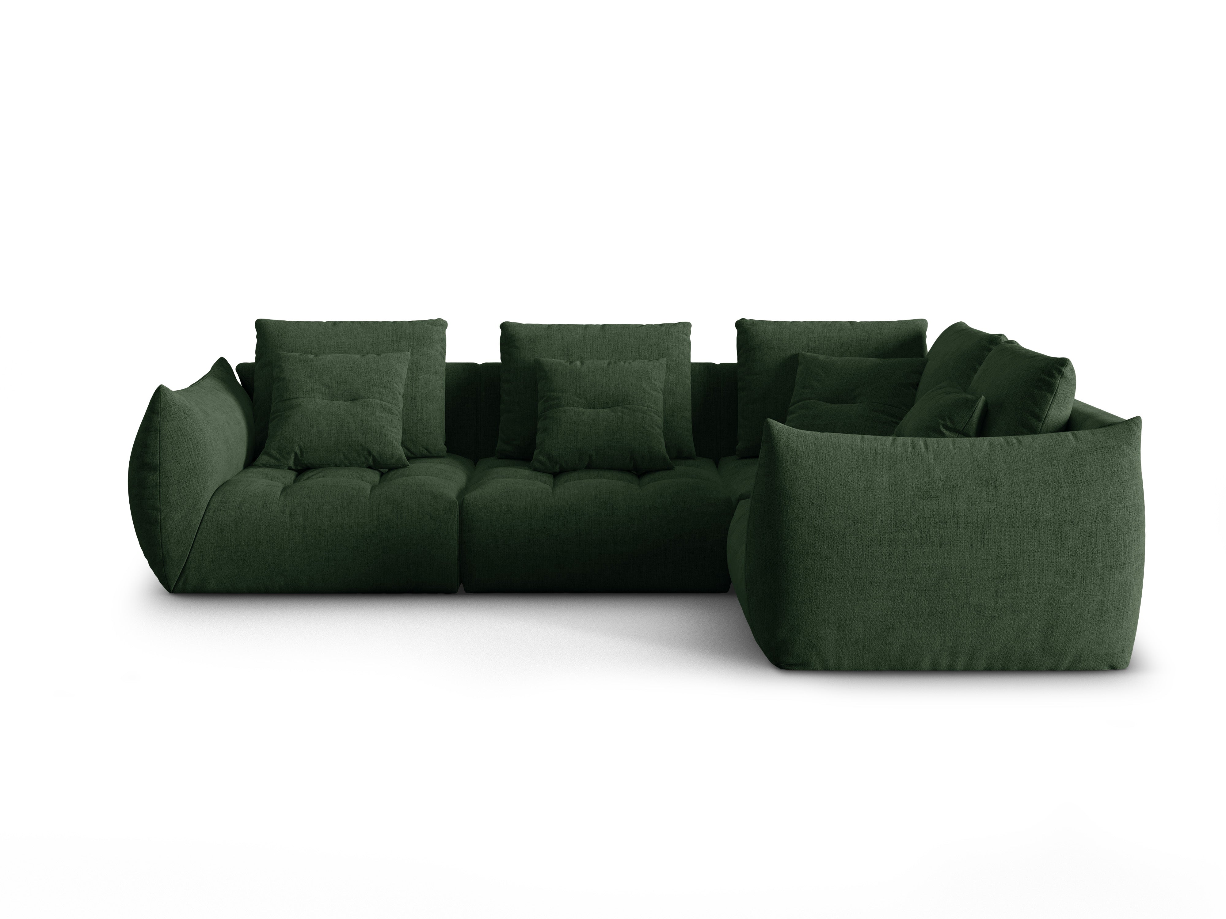 Modular Right Corner Sofa, "Bloom", 3 Seats, Moss Green, 316x216x95
Made in Europe