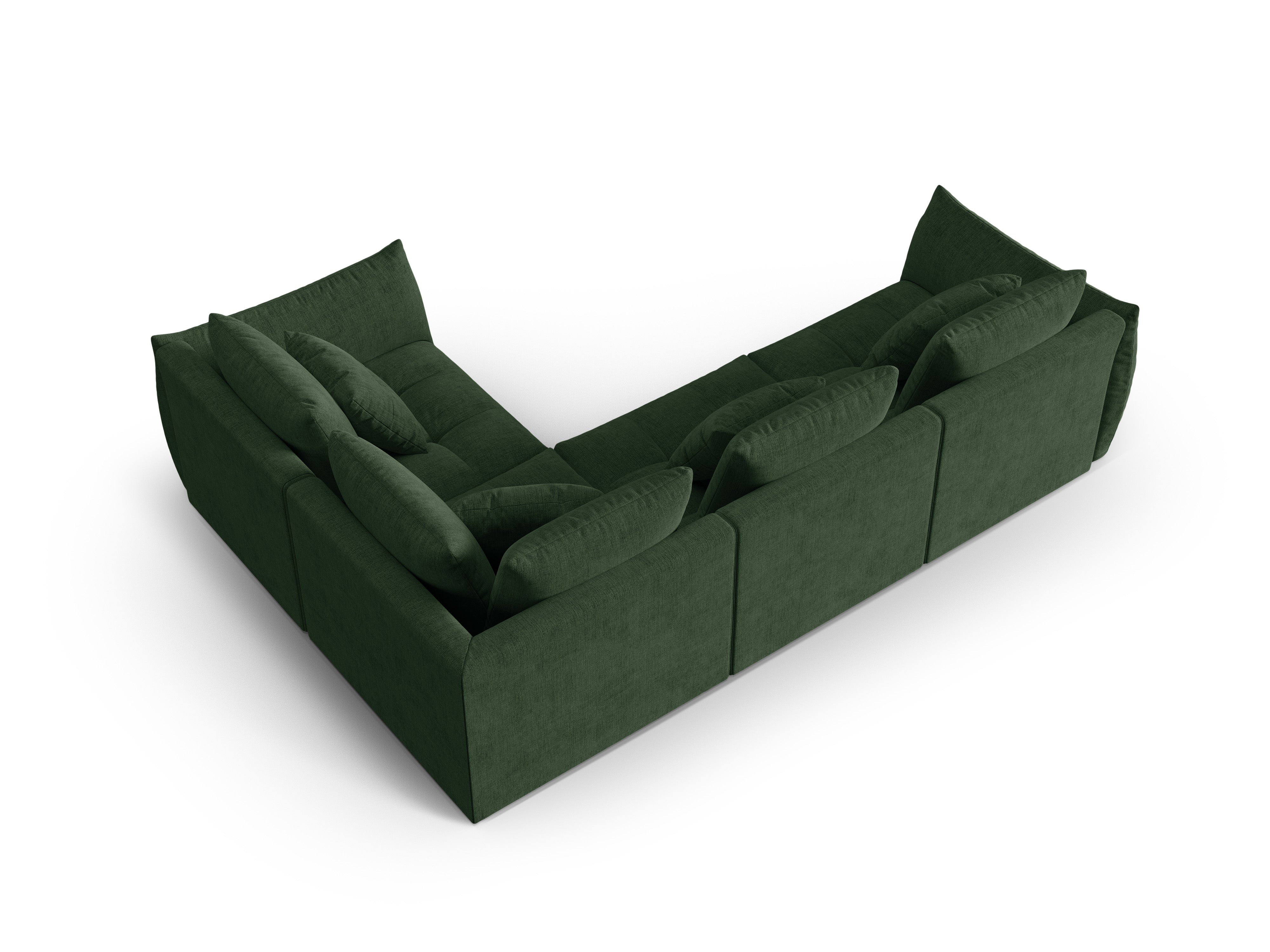 Modular Right Corner Sofa, "Bloom", 3 Seats, Moss Green, 316x216x95
Made in Europe