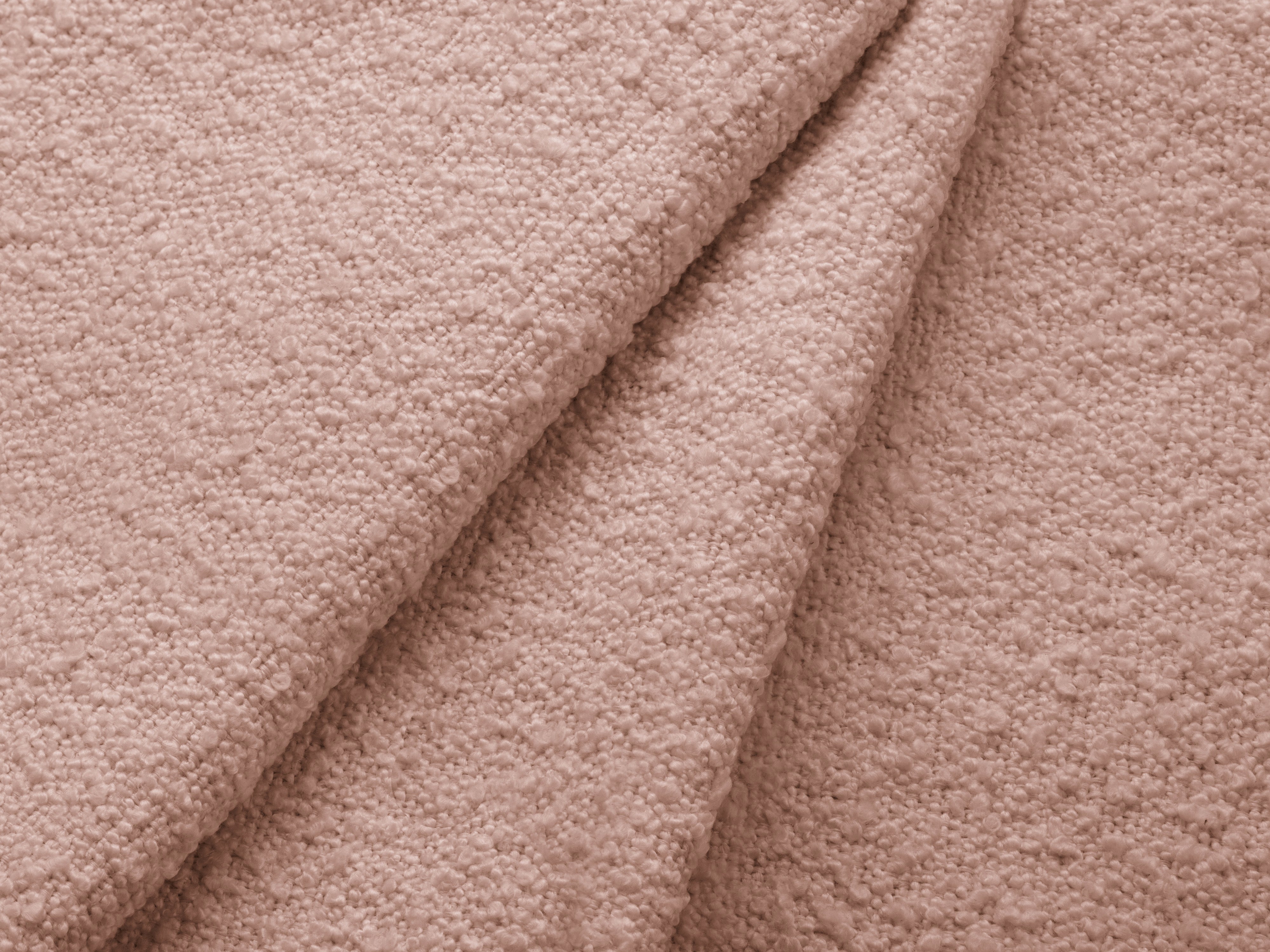 Right-facing 4-seater sofa KATE pink boucle