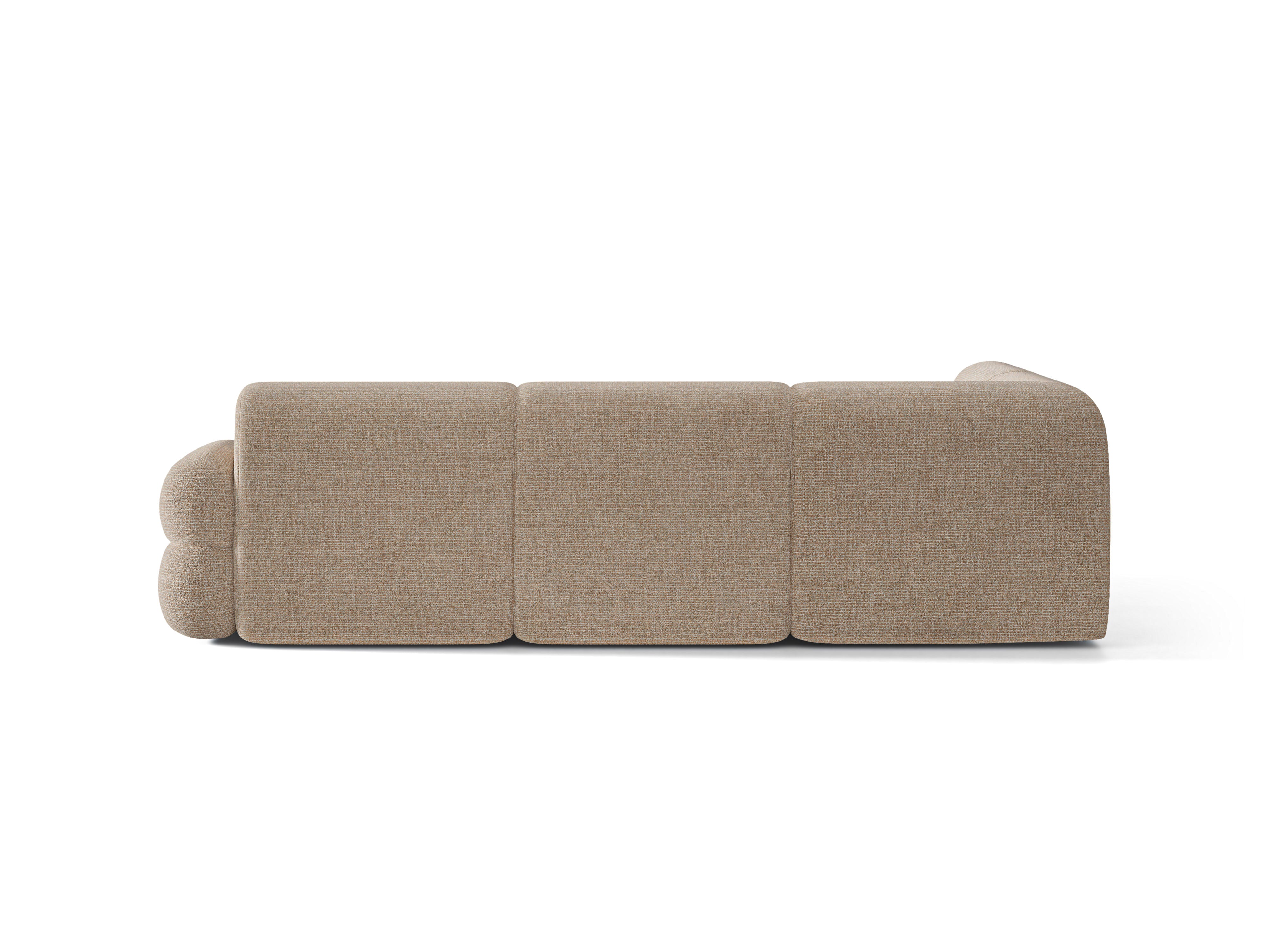 Left-facing L-shaped NEO corner sofa in sand mélange