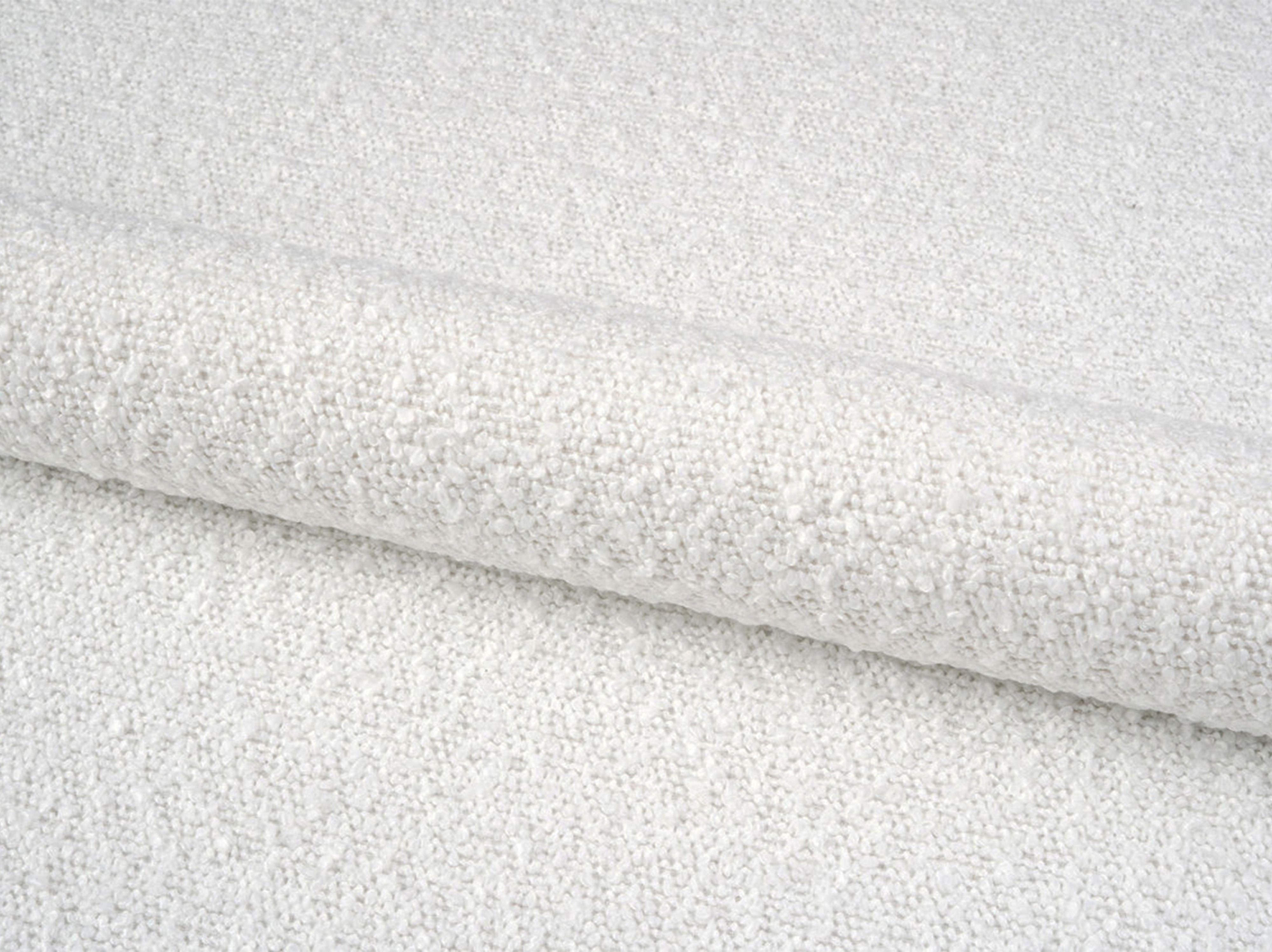 Right-facing 3-seater sofa JODIE in white boucle