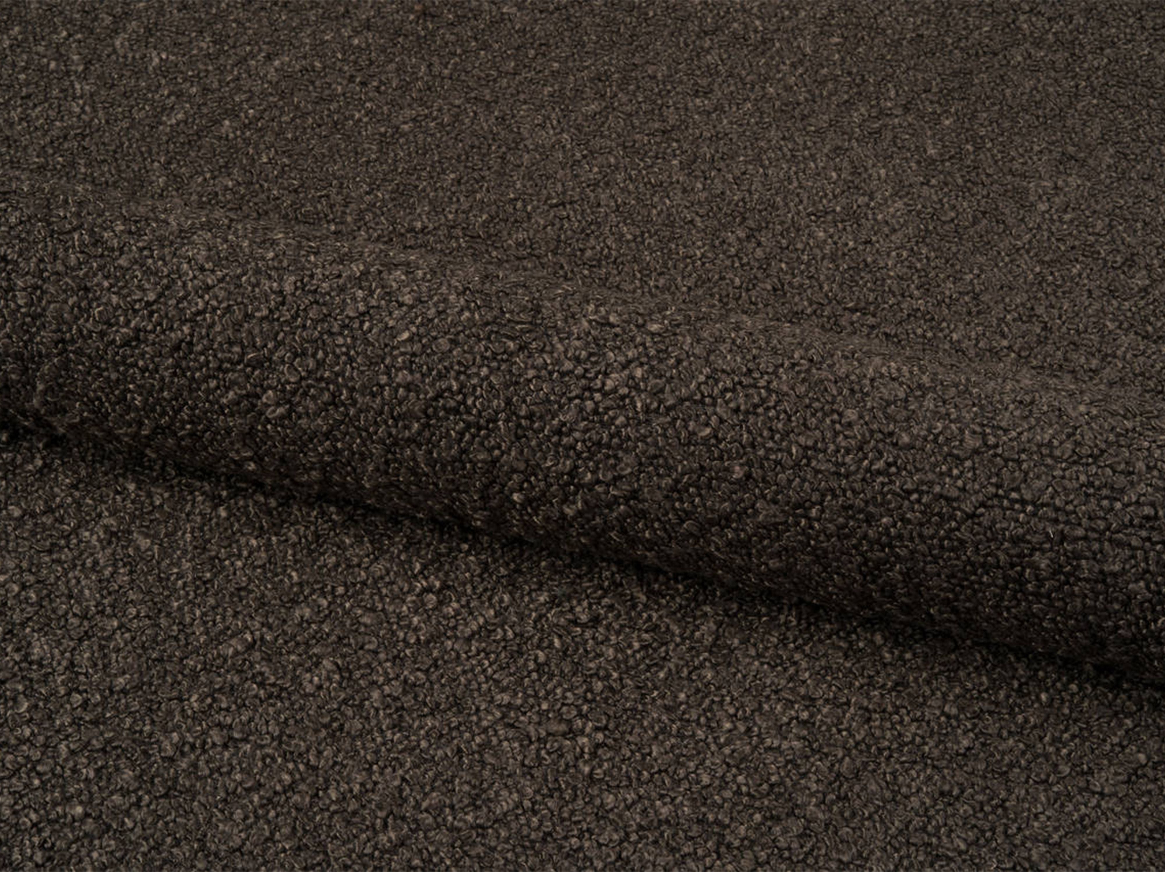 Right-facing 3-seater sofa JODIE in chocolate boucle