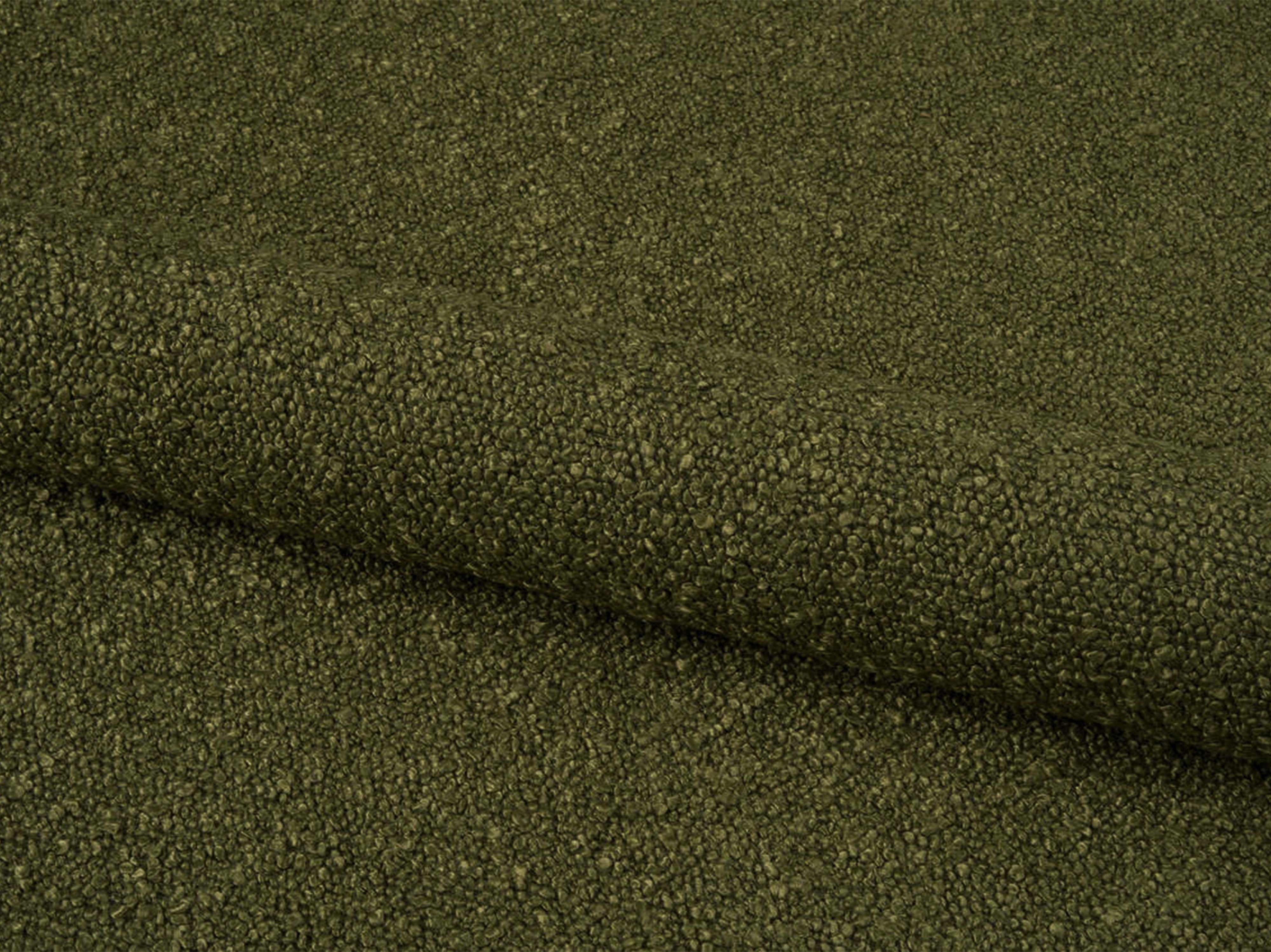 Right-facing 3-seater sofa JODIE in olive boucle