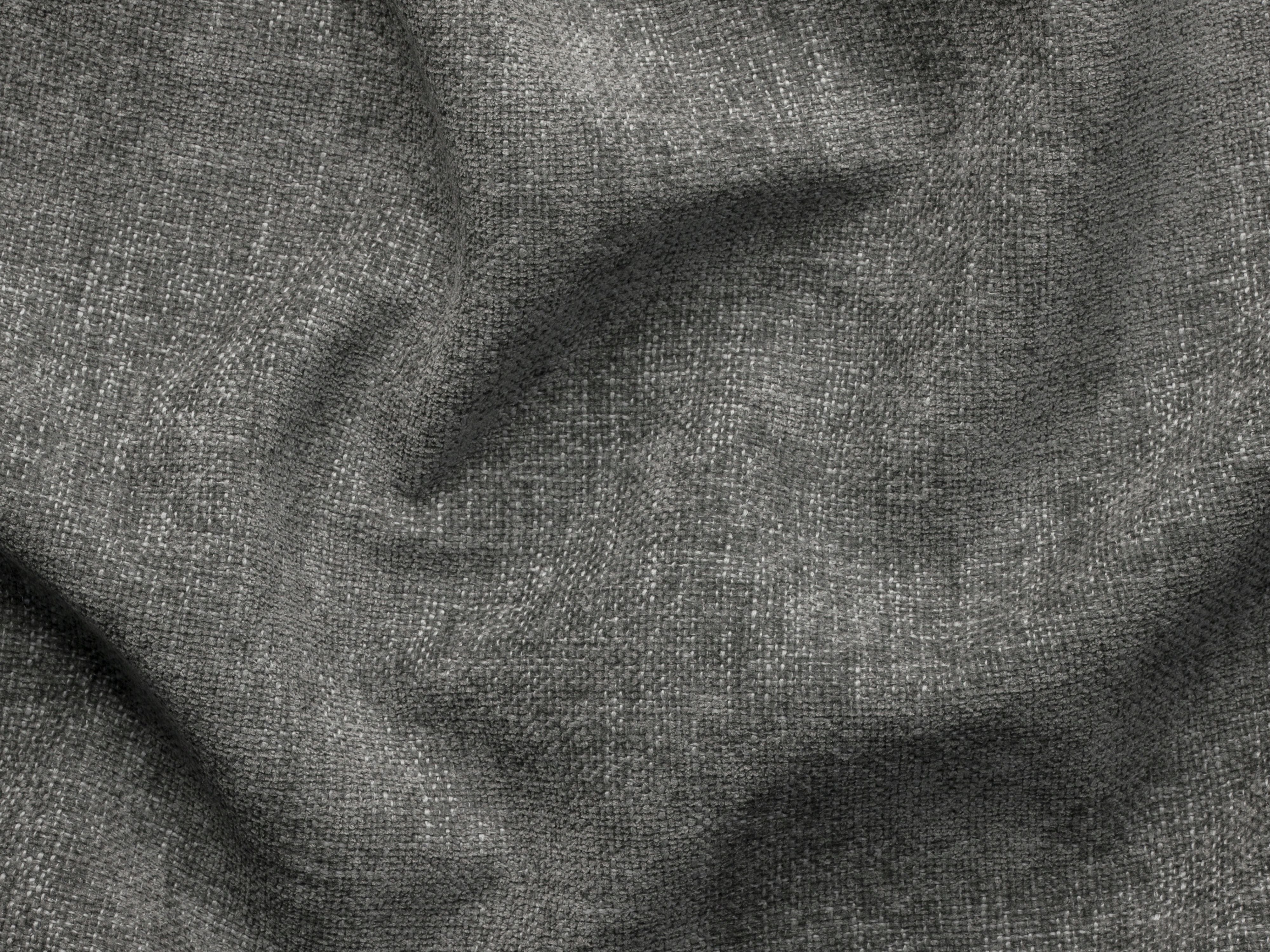 Right-facing 3-seater sofa JODIE in gray tweed