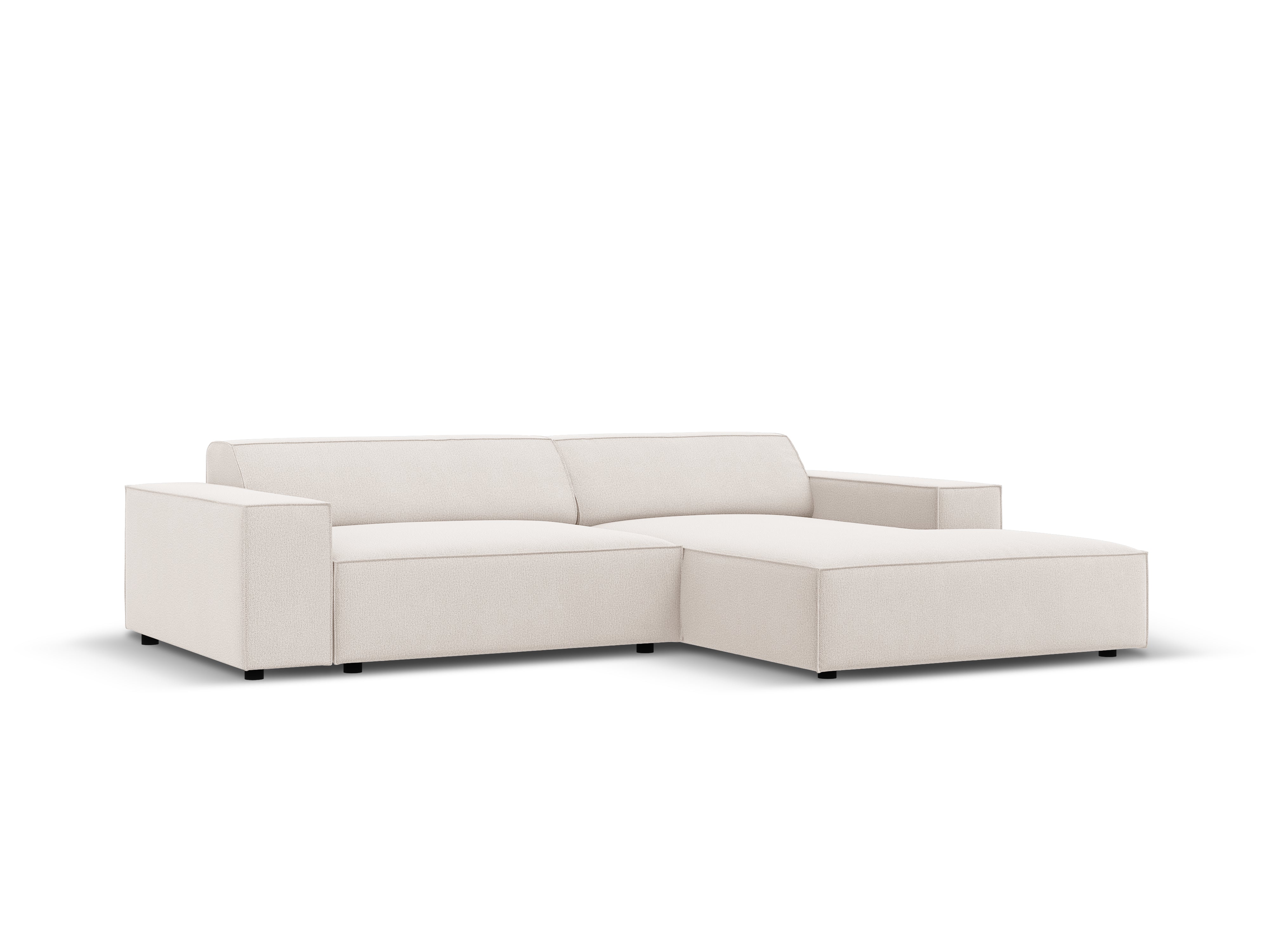 Right-facing 3-seater sofa JODIE in light beige