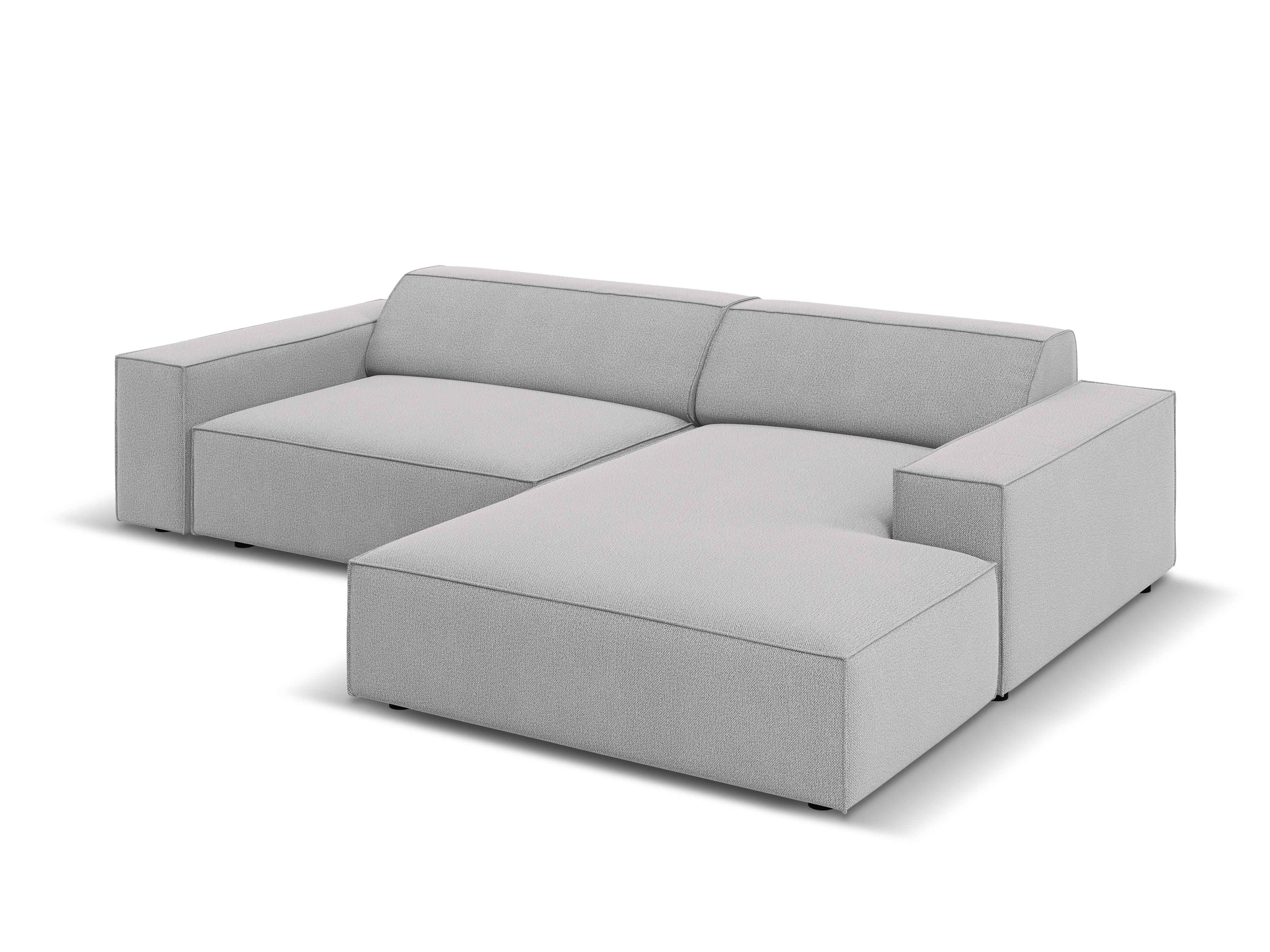 Right-facing 3-seater sofa JODIE in light gray