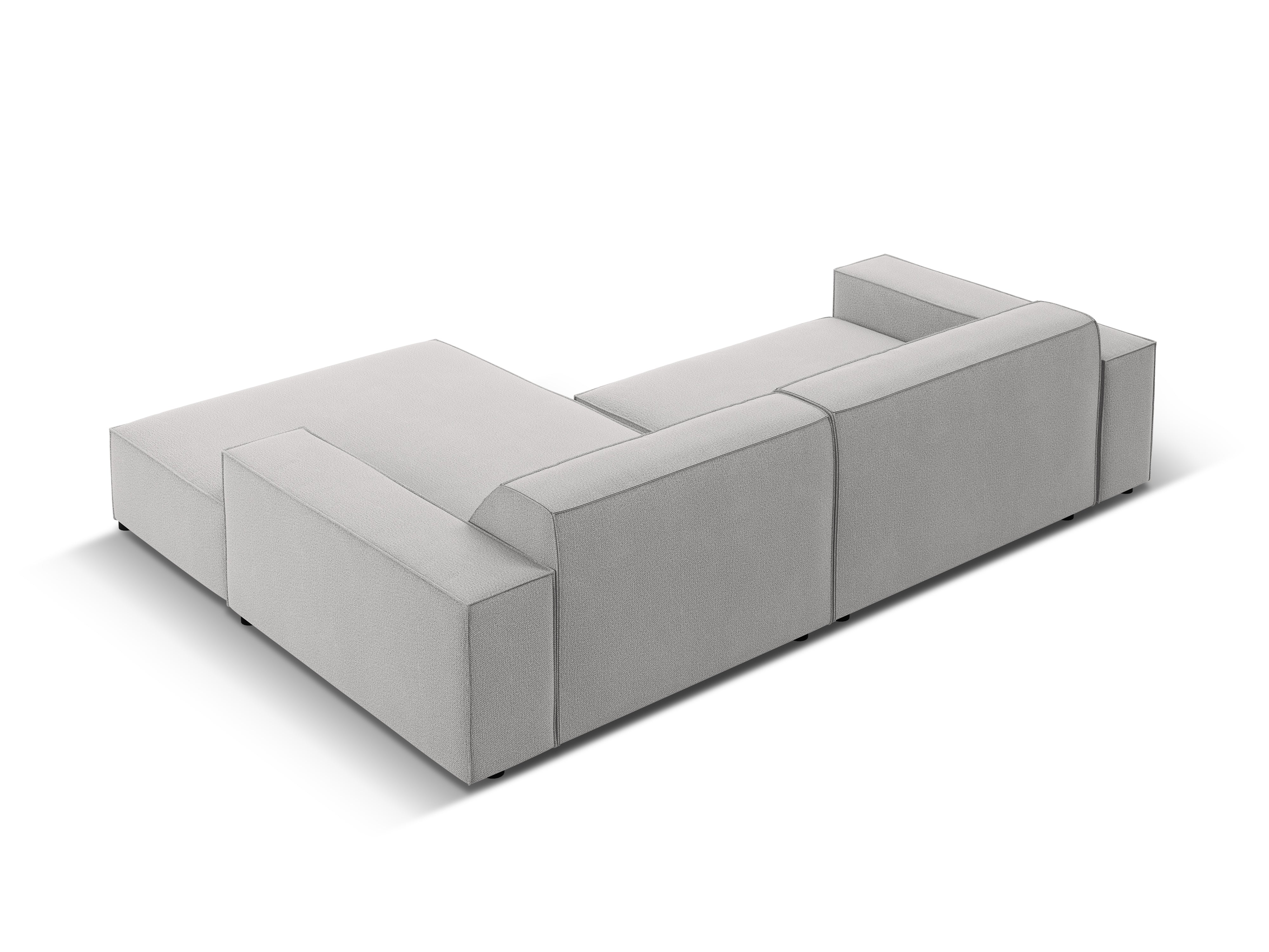 Right-facing 3-seater sofa JODIE in light gray