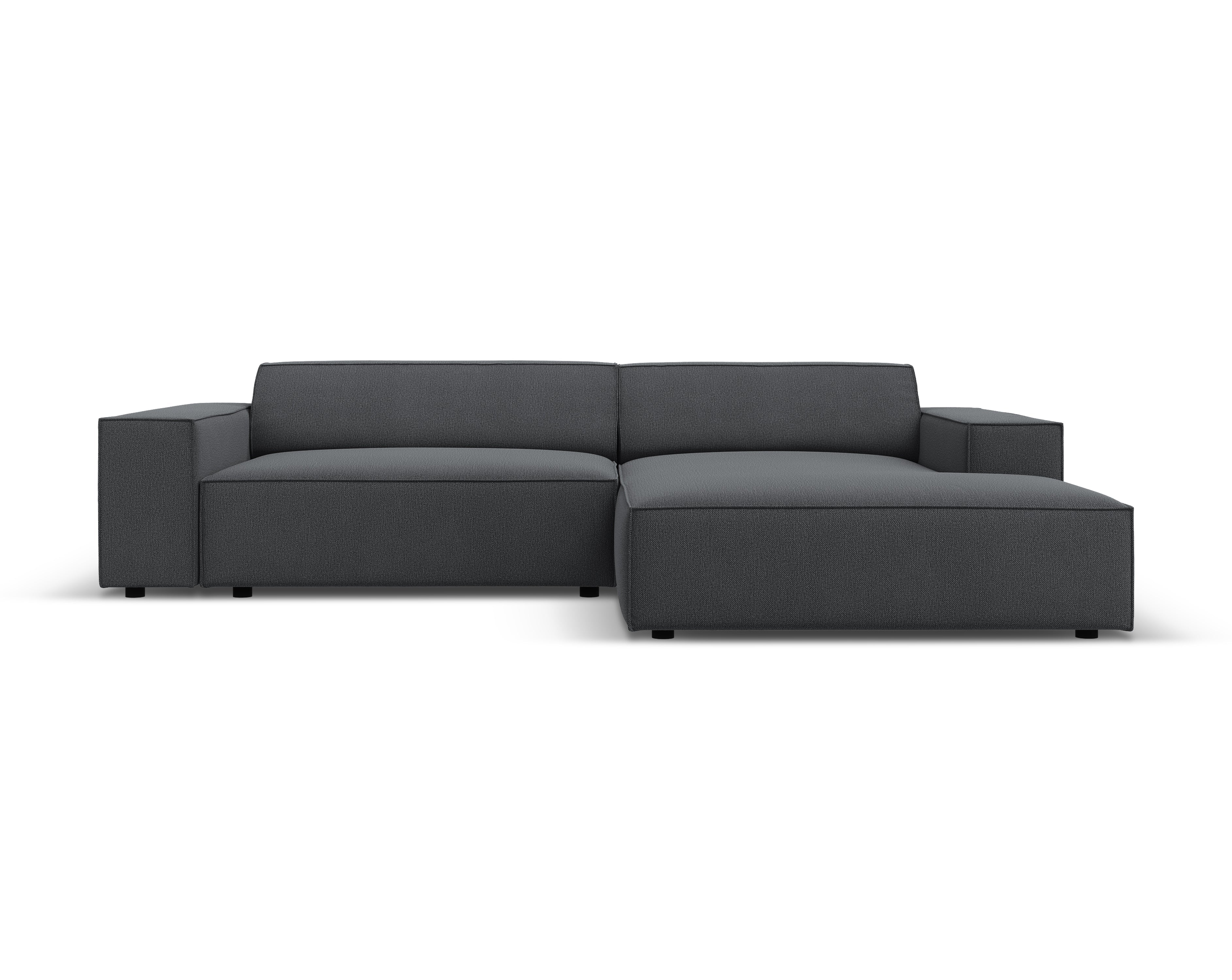 Right-facing 3-seater sofa JODIE in gray
