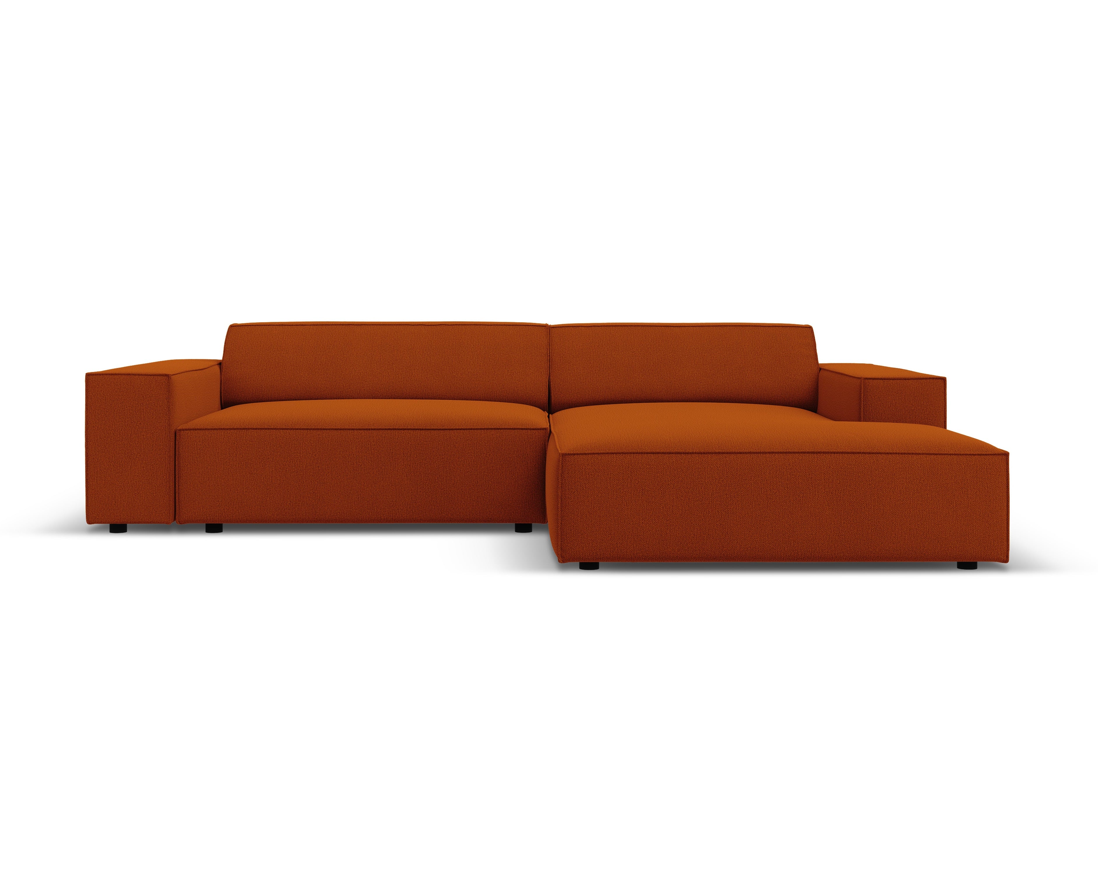 Right-facing 3-seater sofa JODIE in brick red