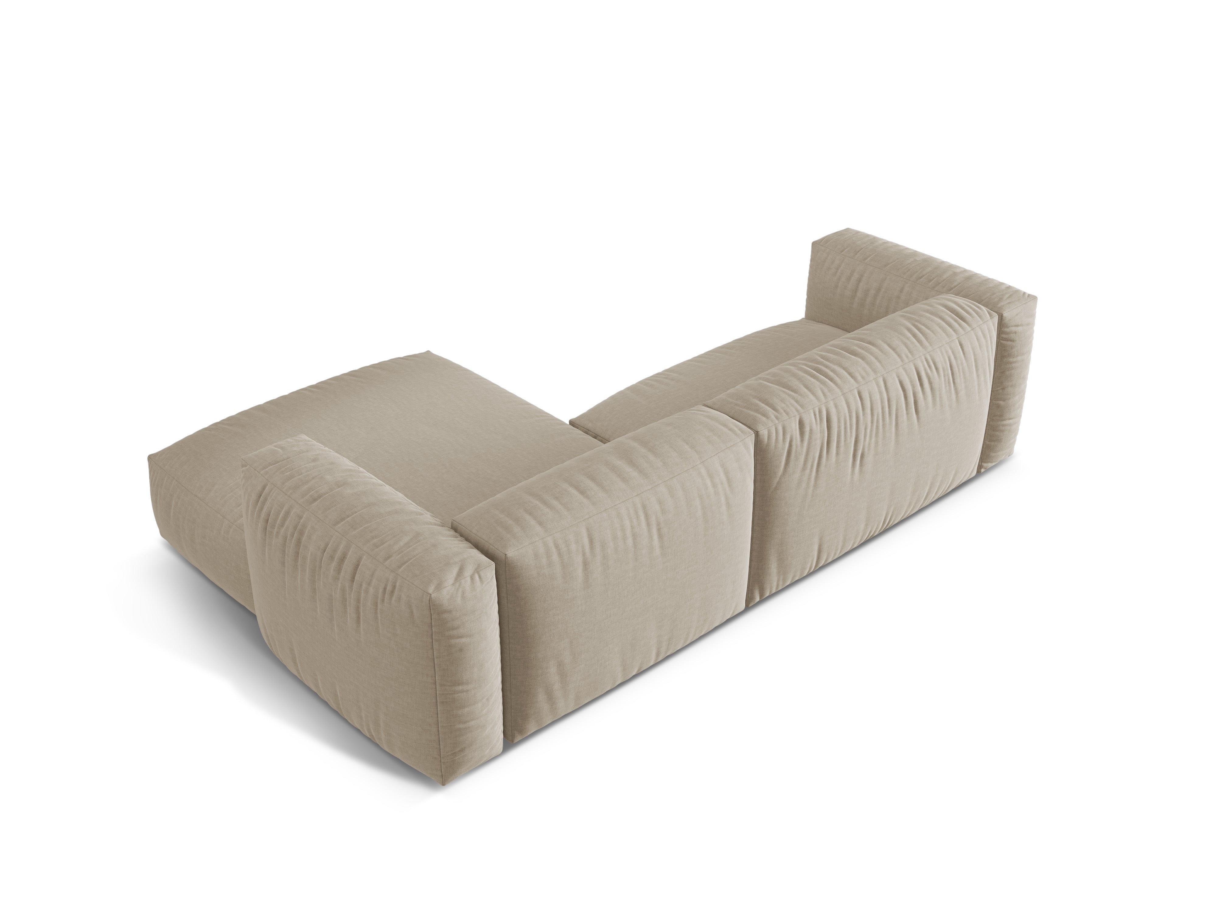 Right-sided corner of 2-person Martin light beige