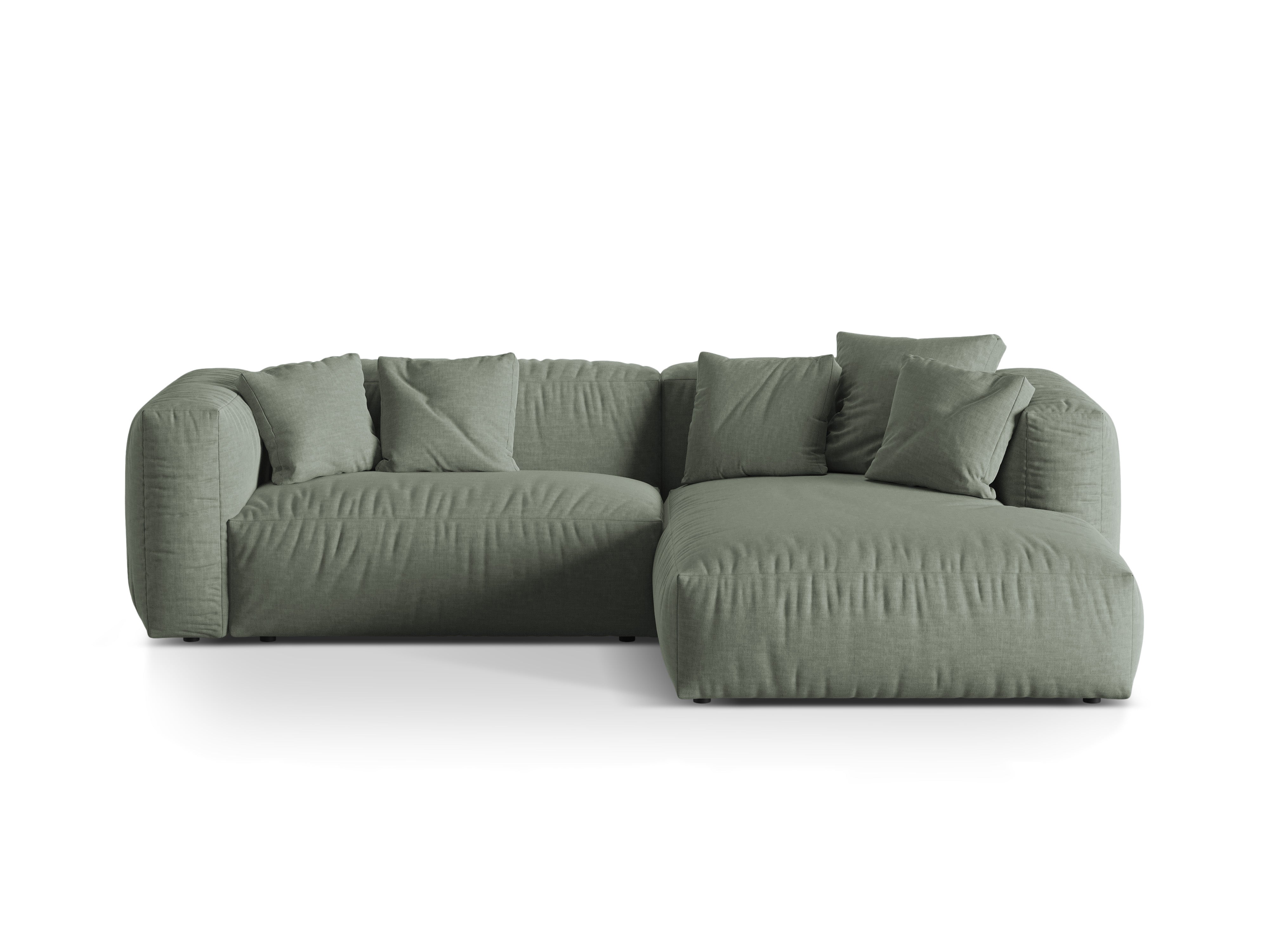 Rechtsseitige Ecke von 2-Personen Martin Olive Green