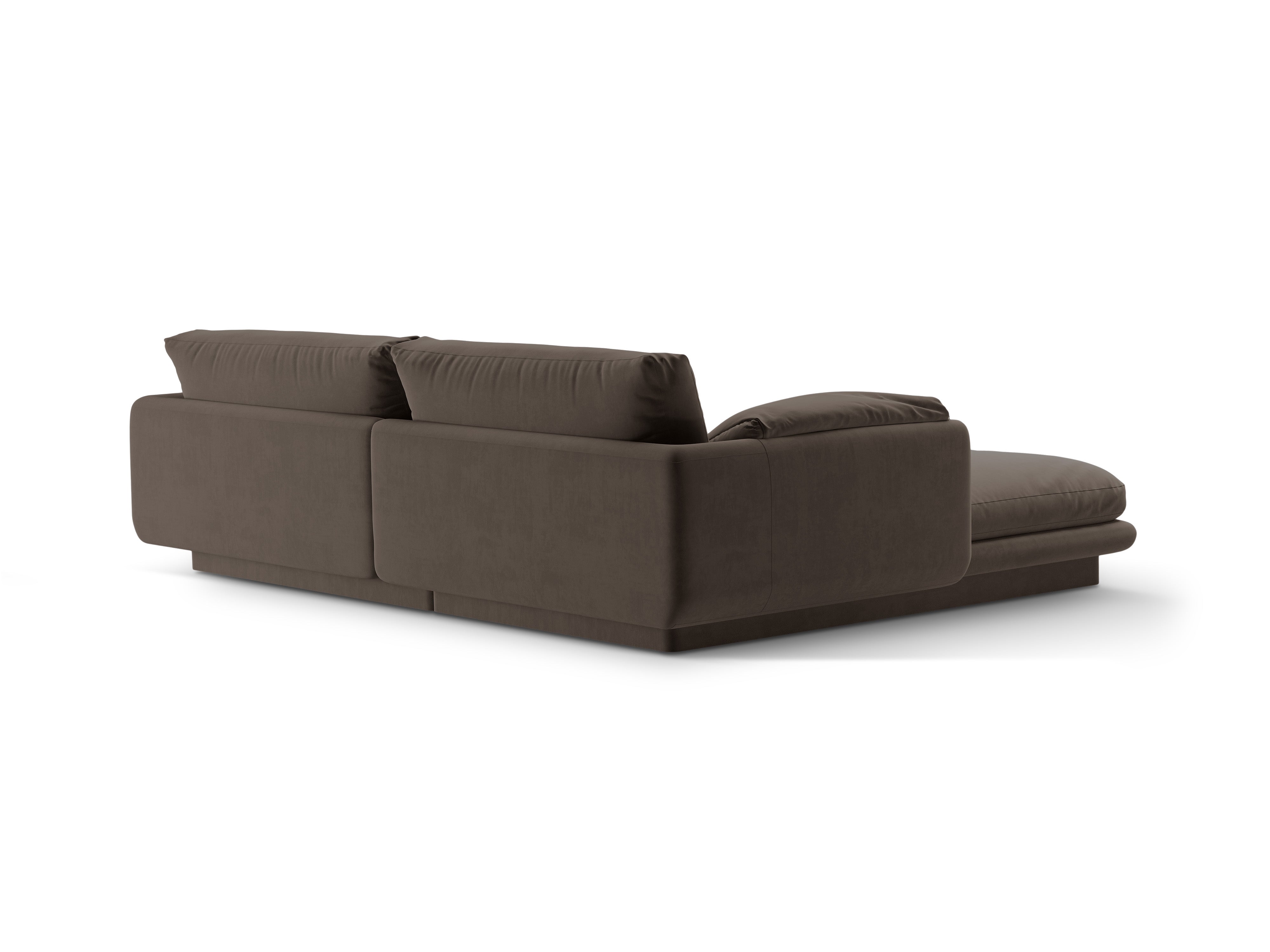 Velvet Corner 3-Personen rechtsseitig Torino Heban Bronze