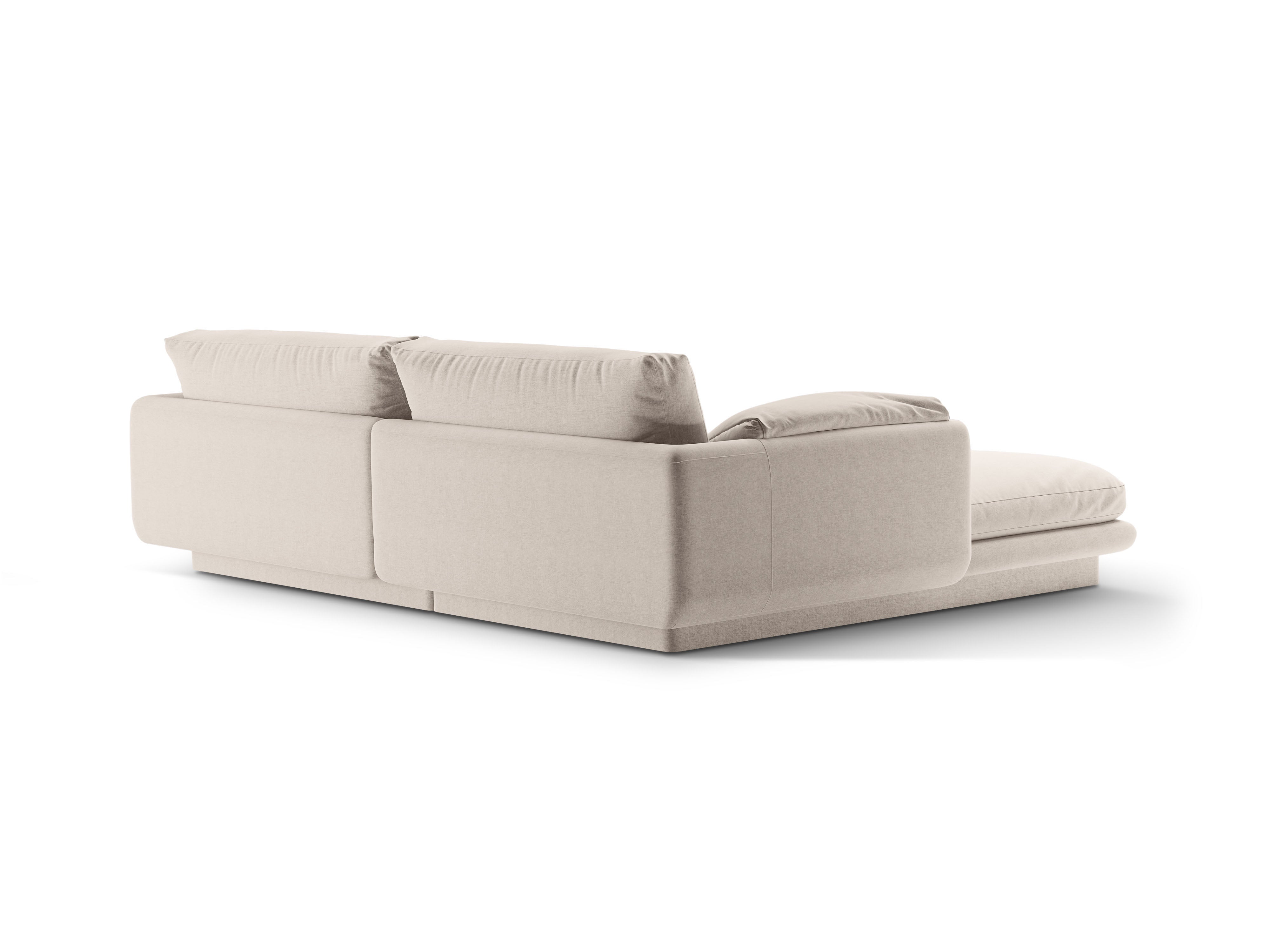 Right-sided corner 3-person light beige Torino