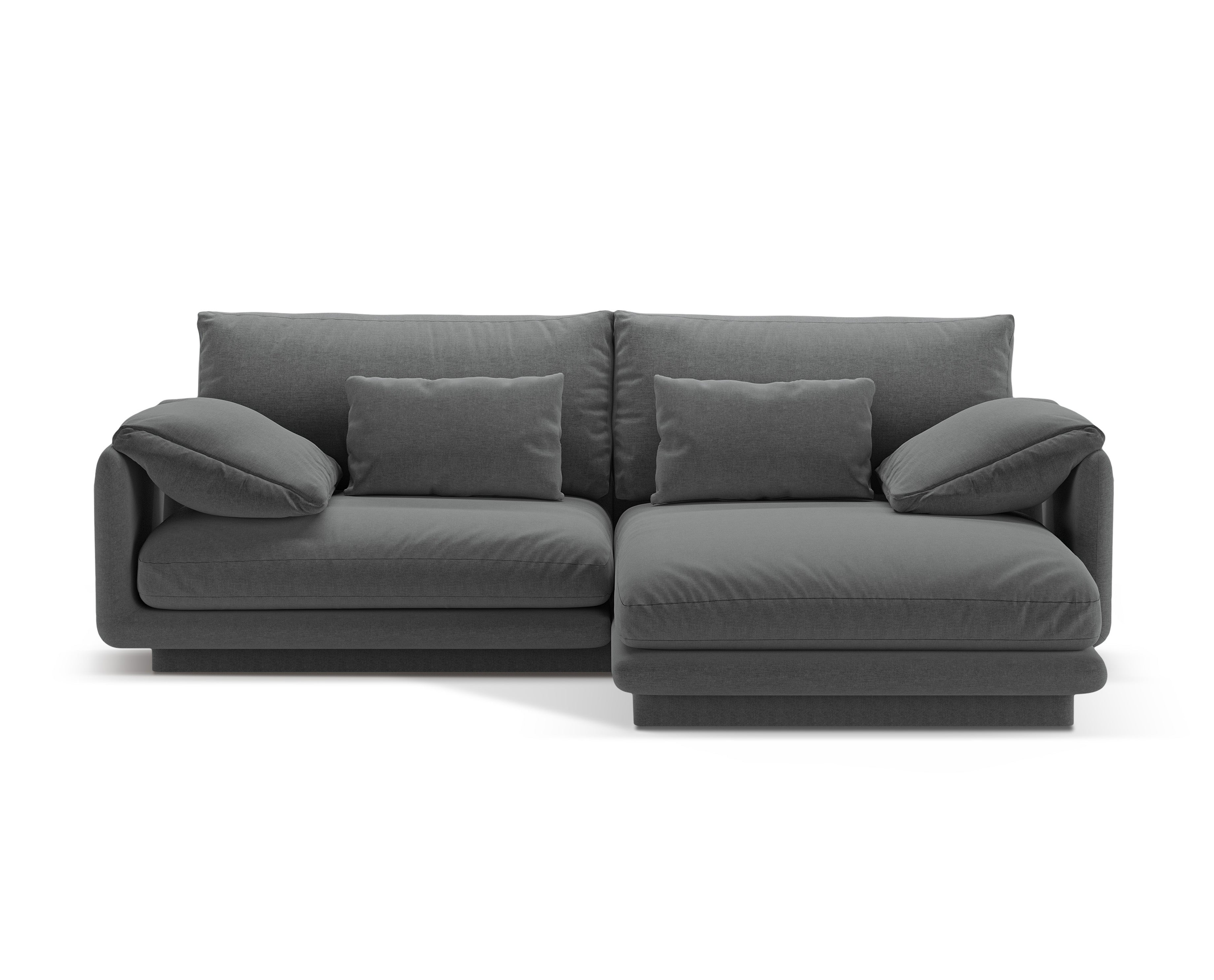 Right-sided corner 3-person Torino dark gray