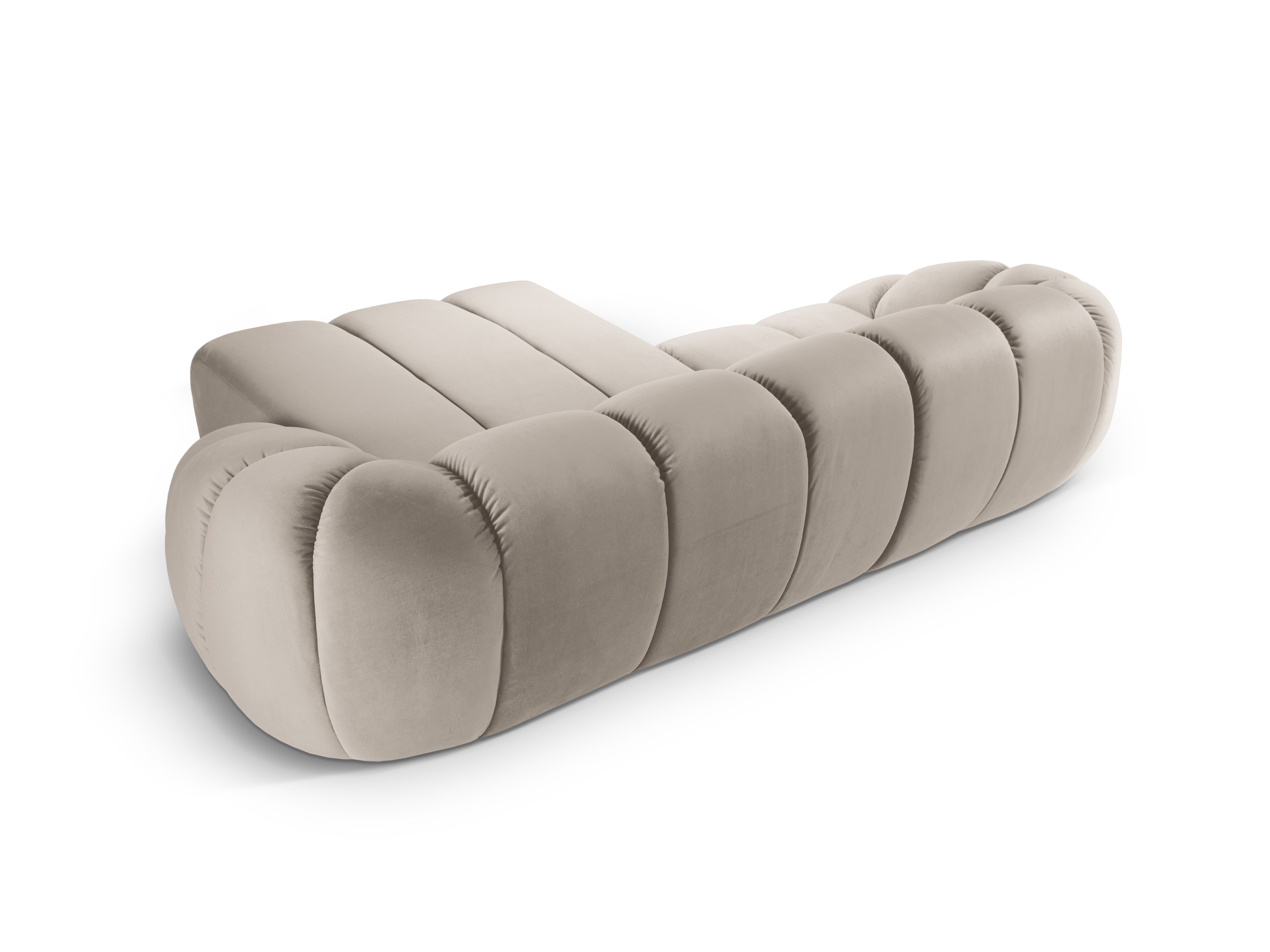 Velvet Right Corner Sofa, "Diana", 3 Sitze, Beige, 294x182x72
In Europa gemacht