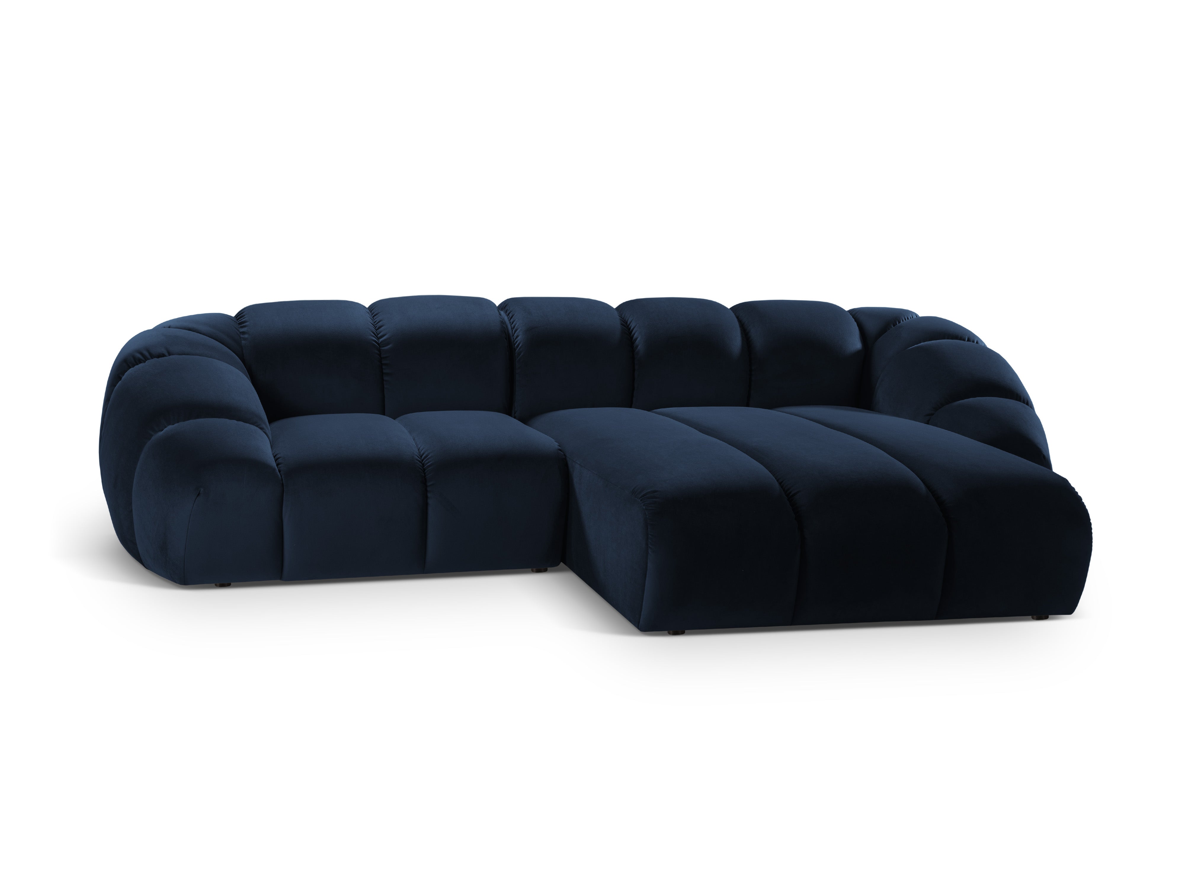 Velvet Right Corner Sofa, "Diana", 3 Sitze, Royal Blue, 294x182x72
In Europa gemacht