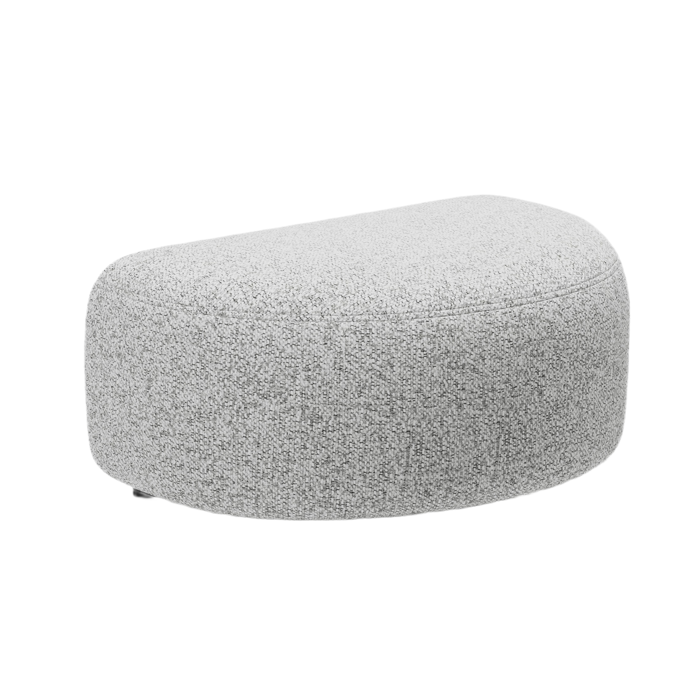 Pouf KATE hellgrau meliert