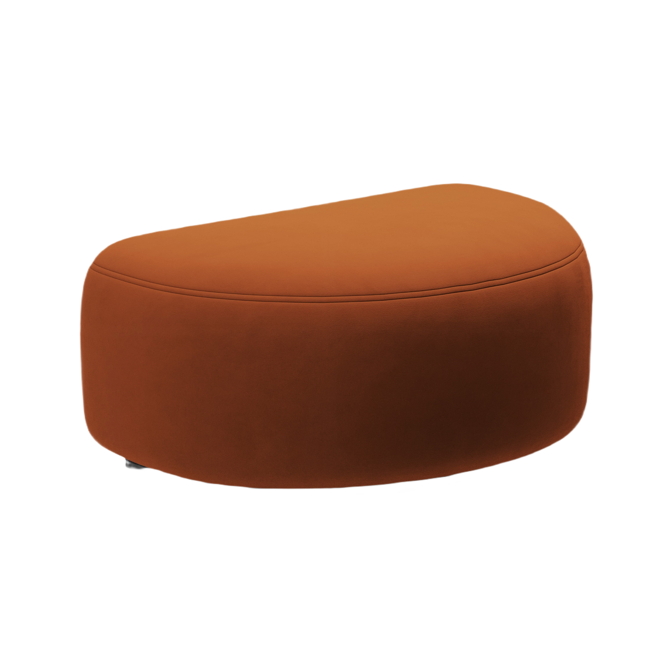 Samt Pouf KATE terrakotta