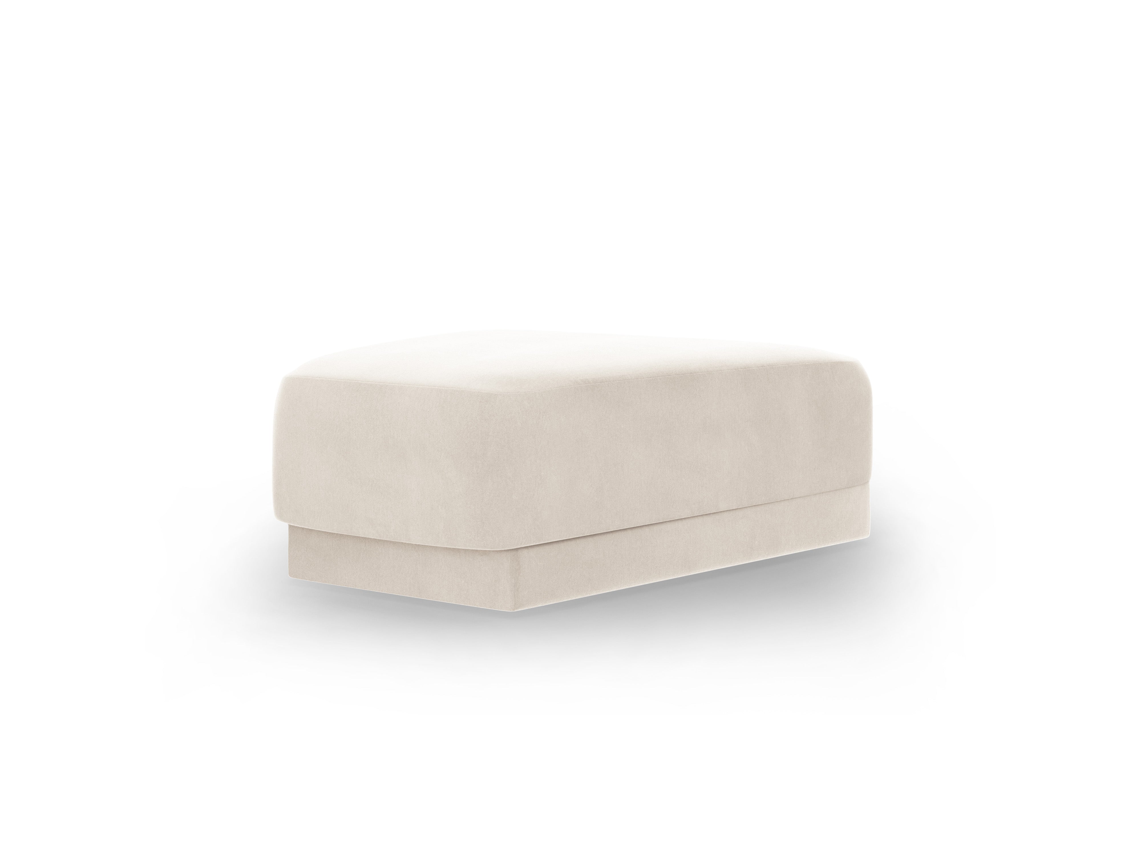 Samt Pouf MILEY hellbeige