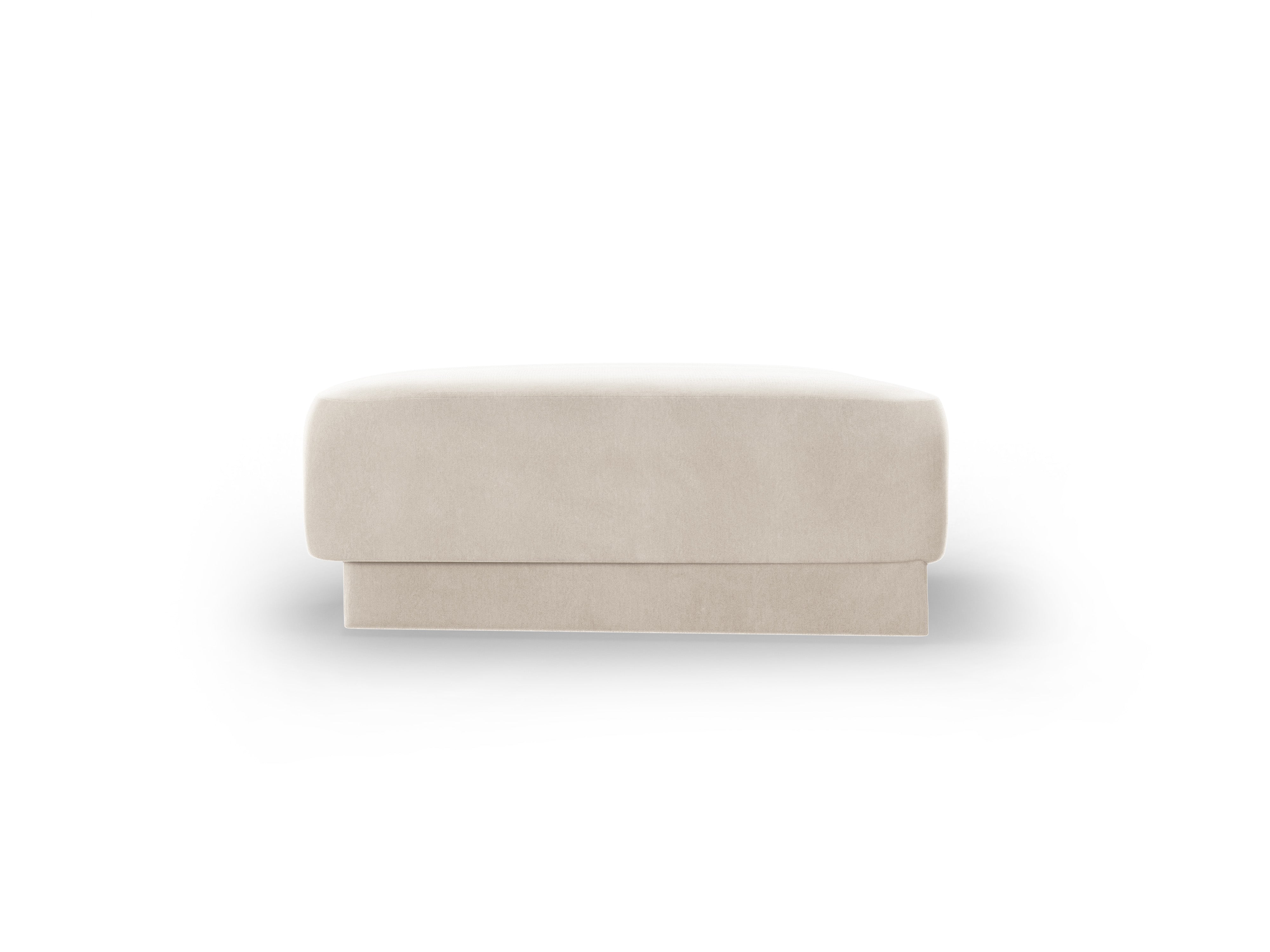 Samt Pouf MILEY hellbeige