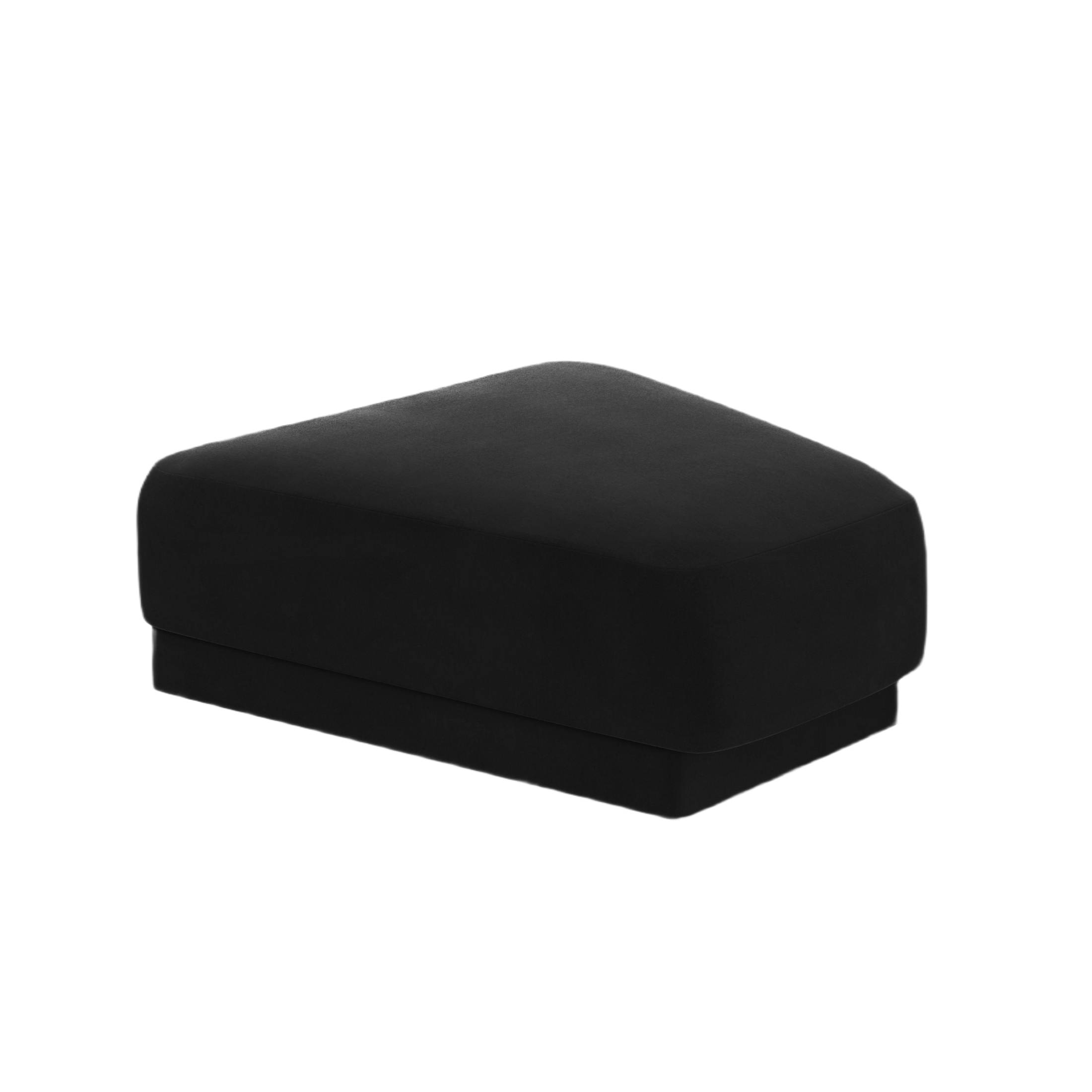 Samt Pouf MILEY schwarz