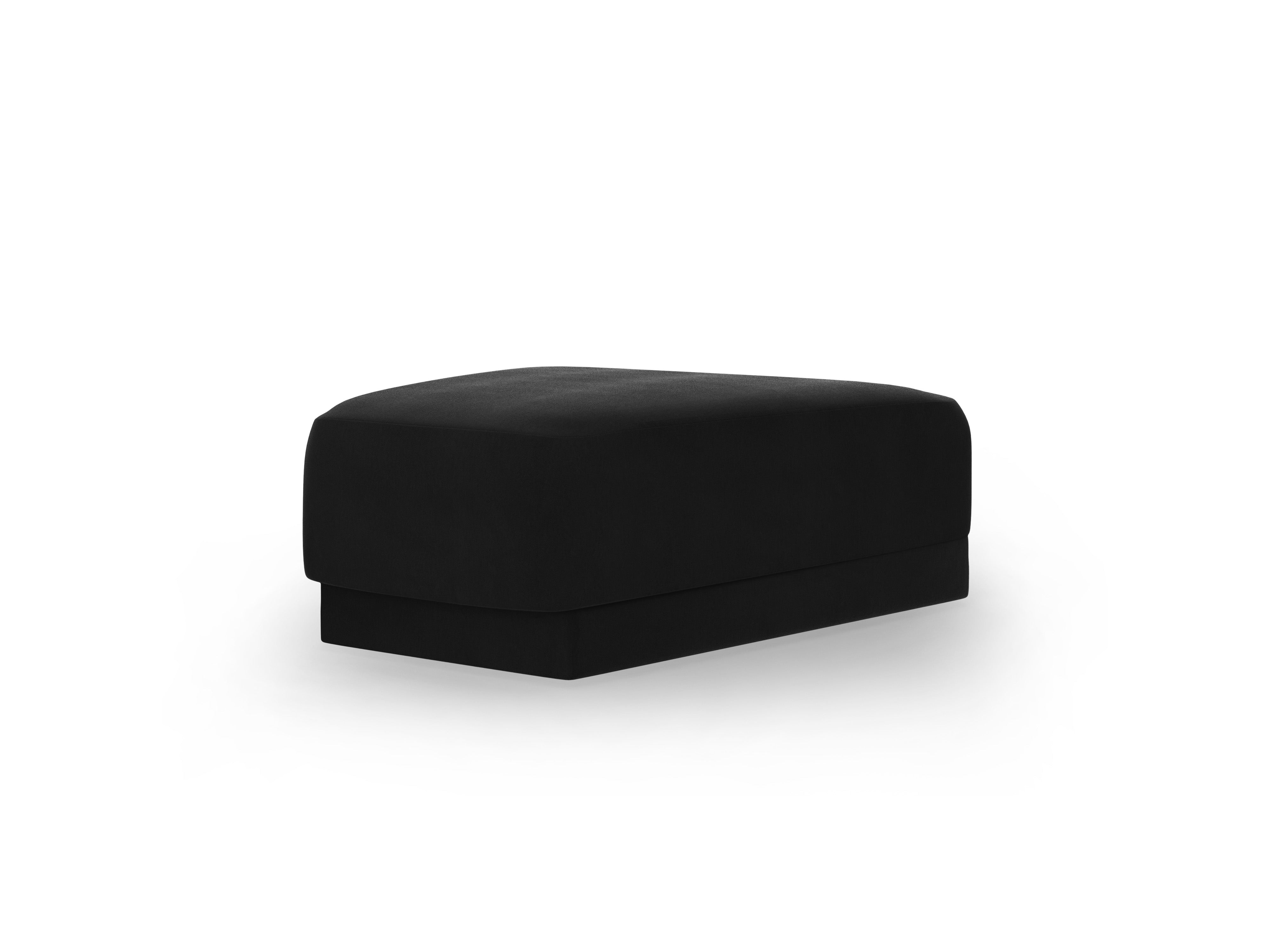 Samt Pouf MILEY schwarz