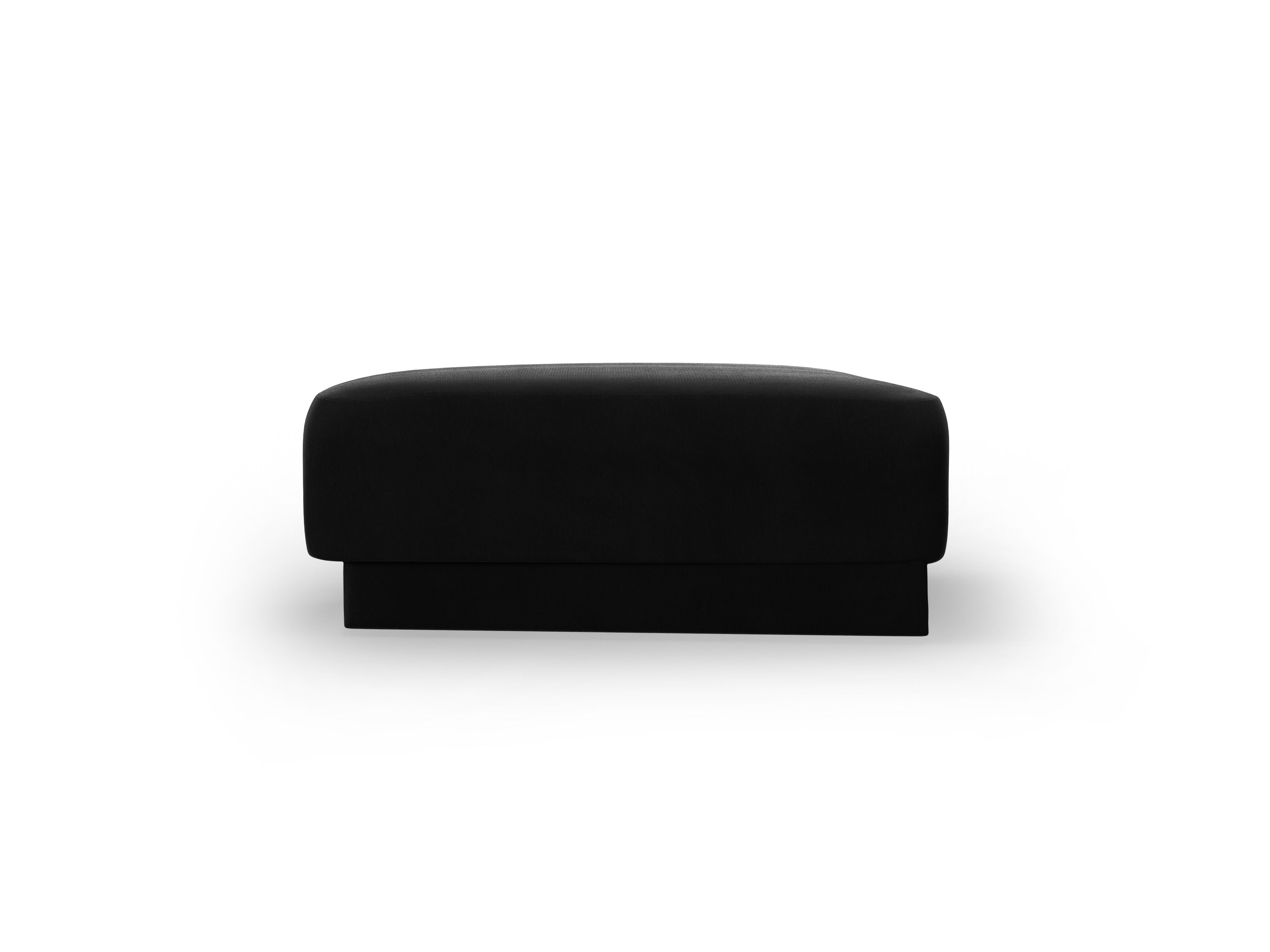 Samt Pouf MILEY schwarz