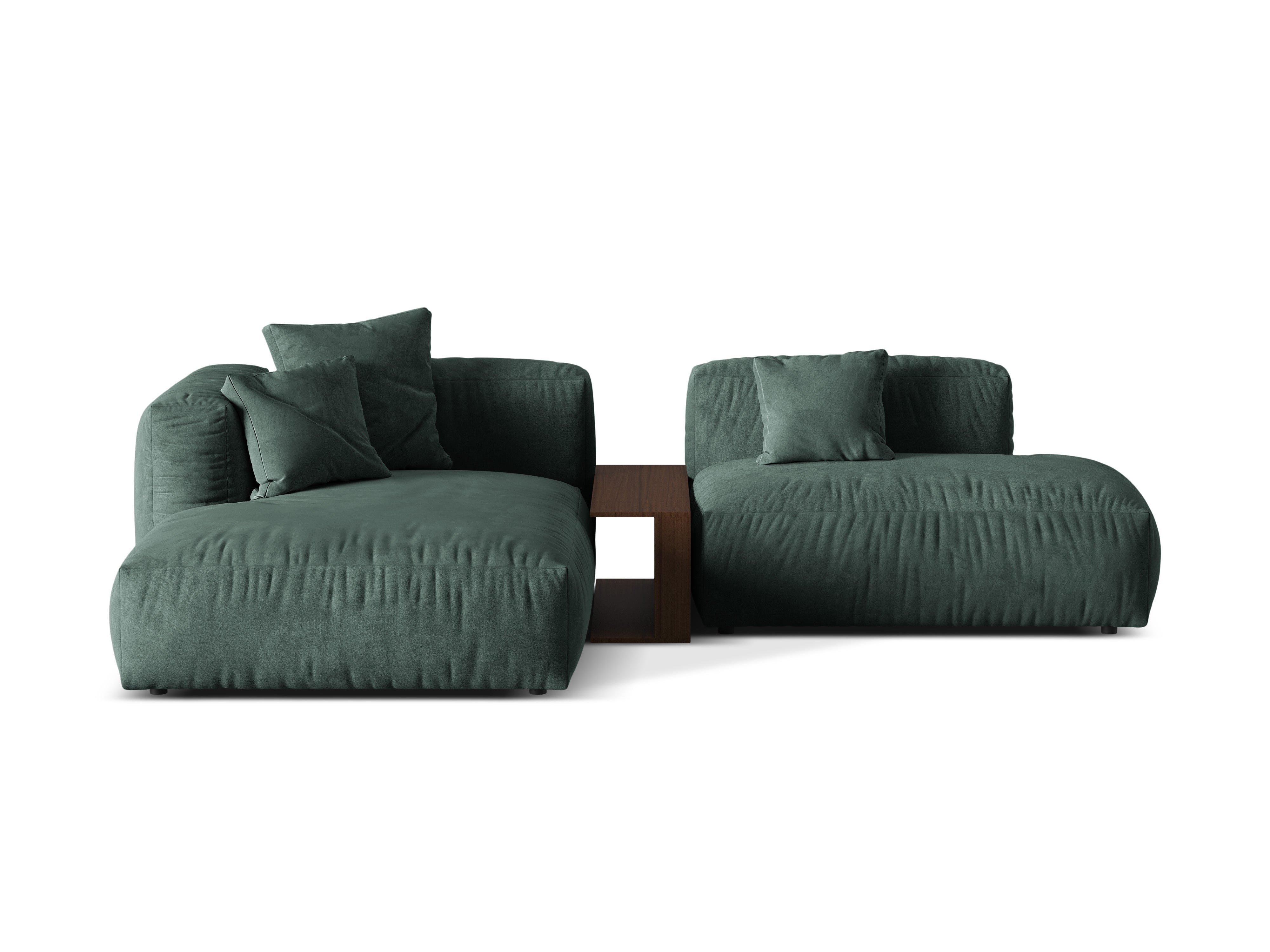 Velvet left -sided corner with Martin Petrol table