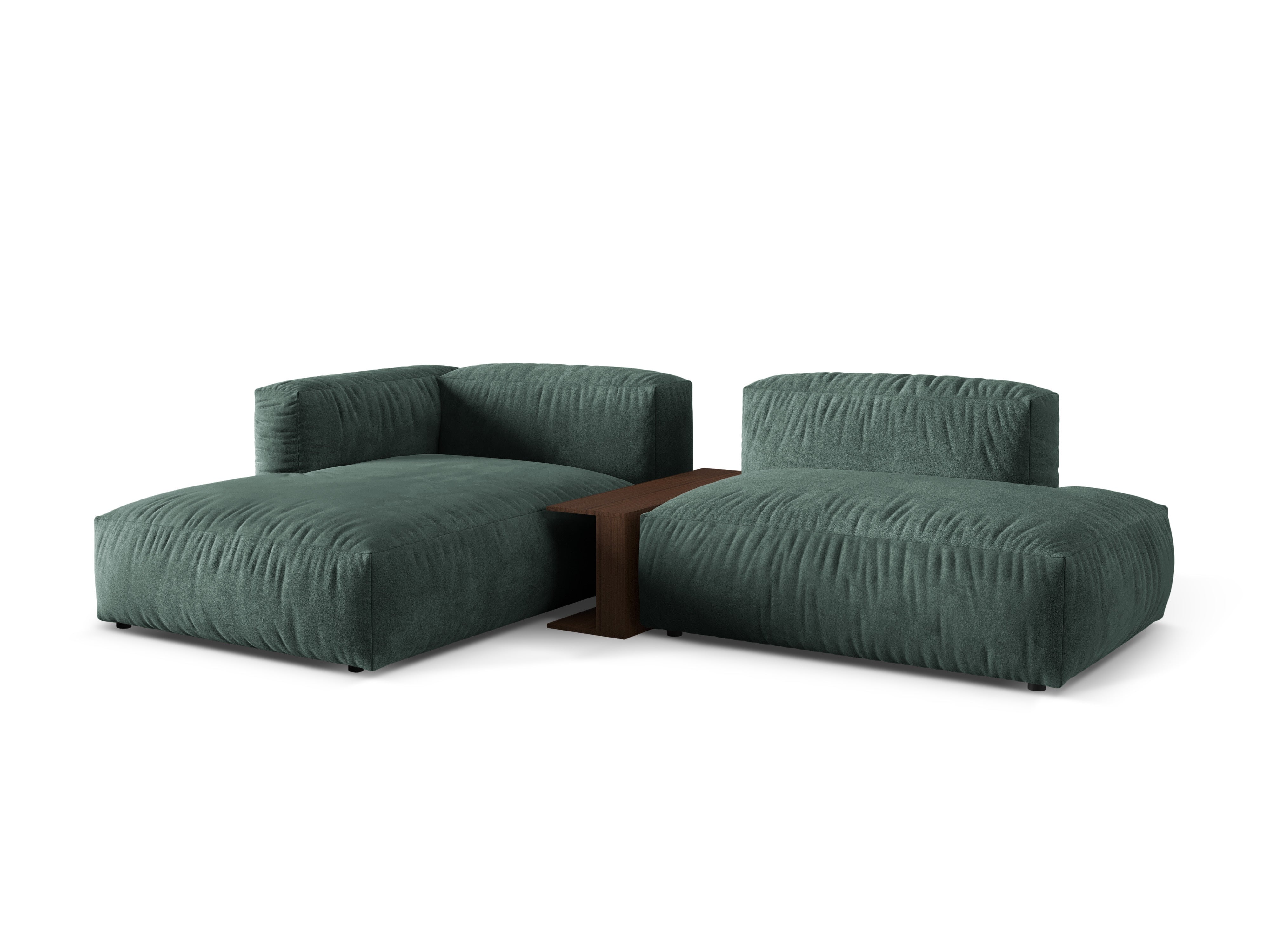 Velvet left -sided corner with Martin Petrol table