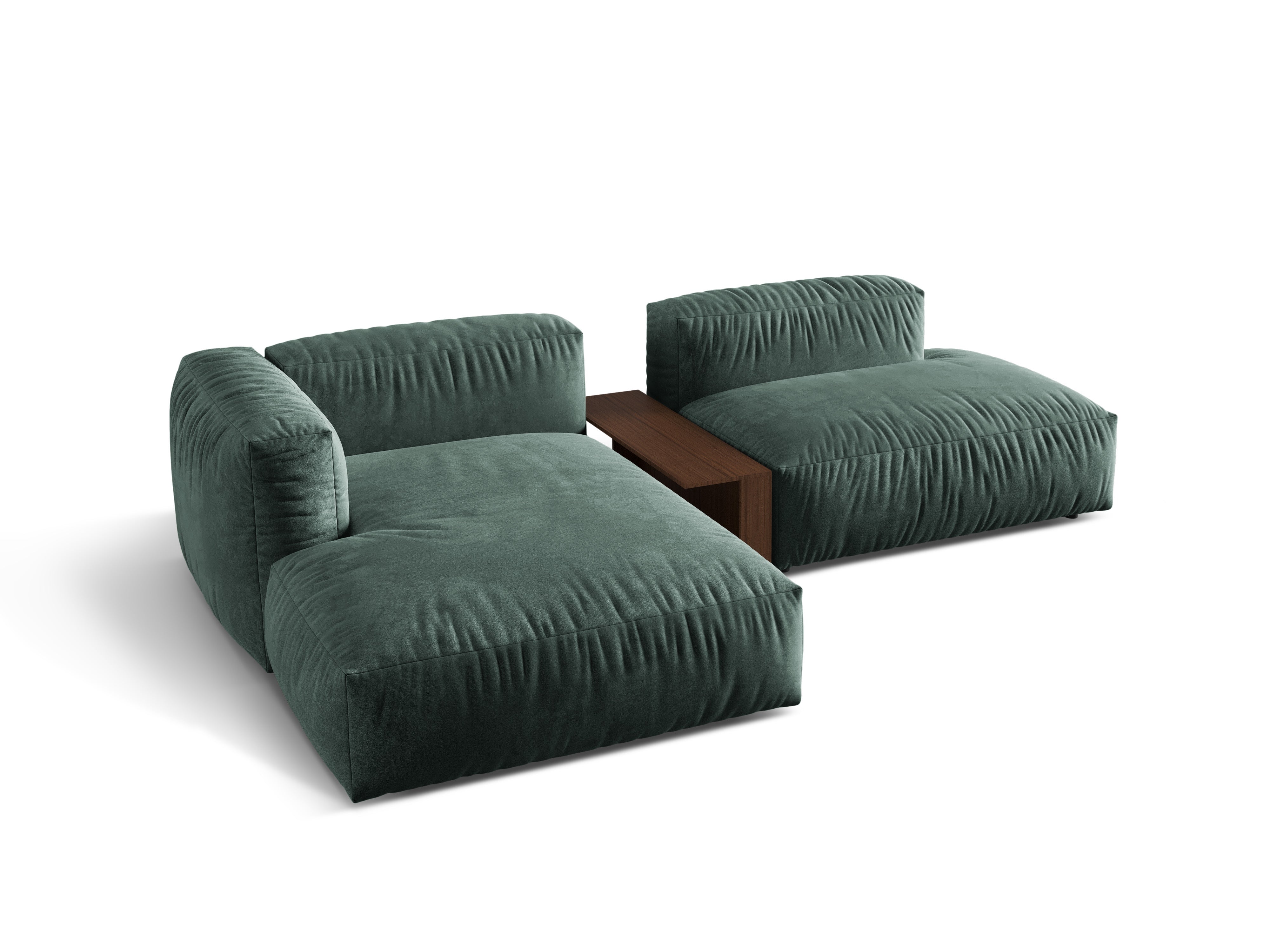 Velvet left -sided corner with Martin Petrol table